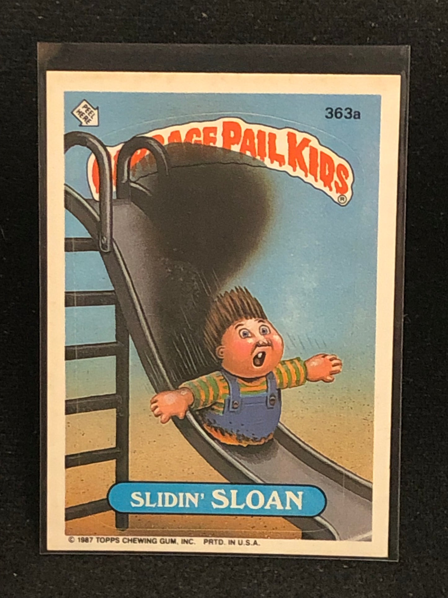 Garbage Pail Kids Original Series 9 (os9) 363a Slidin Sloan