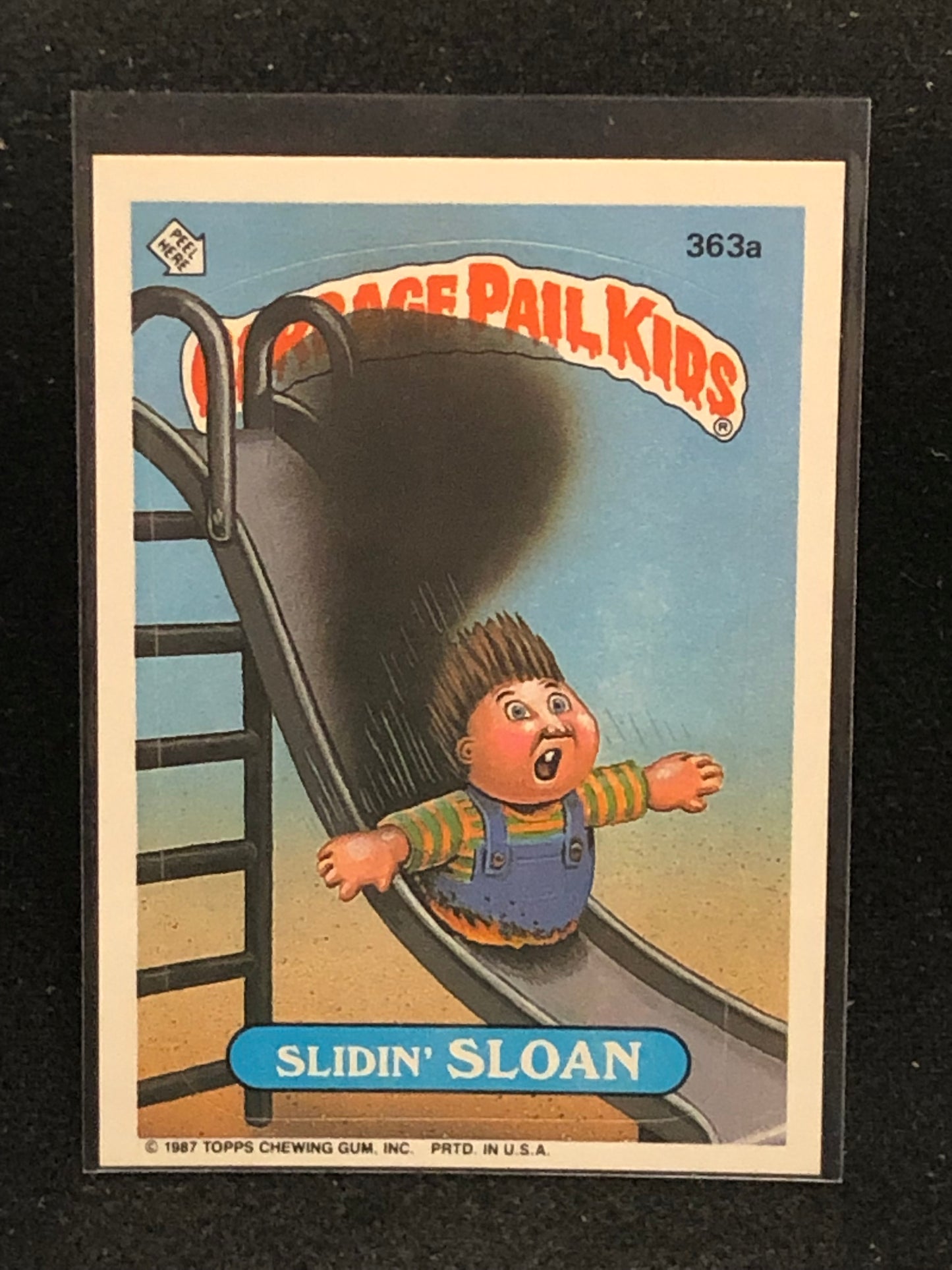 Garbage Pail Kids Original Series 9 (os9) 363a Slidin Sloan