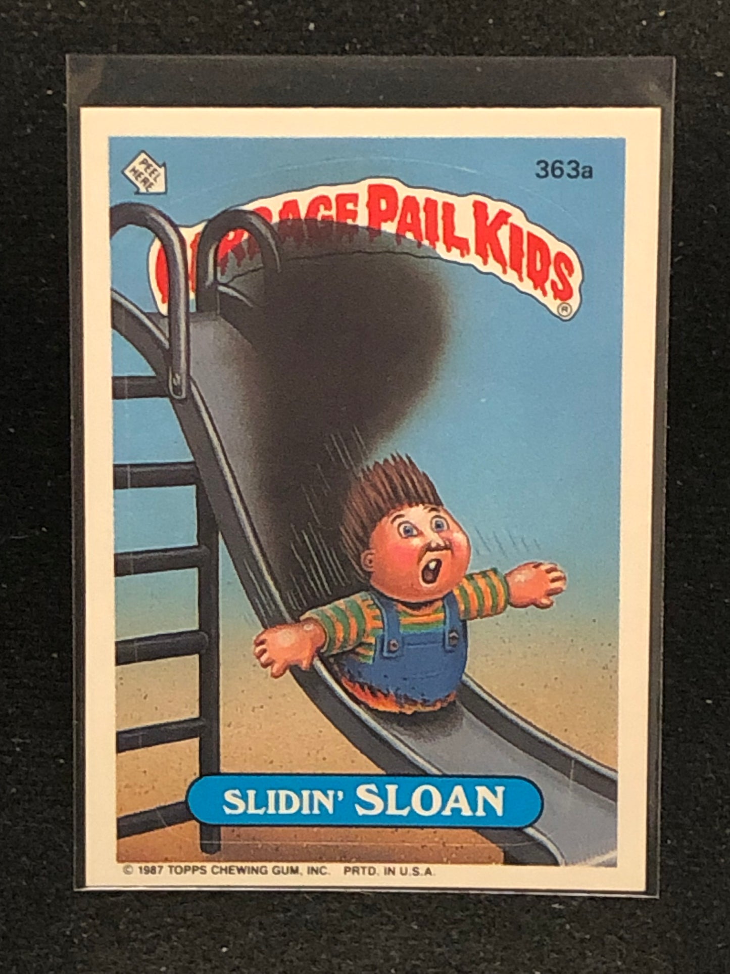 Garbage Pail Kids Original Series 9 (os9) 363a Slidin Sloan