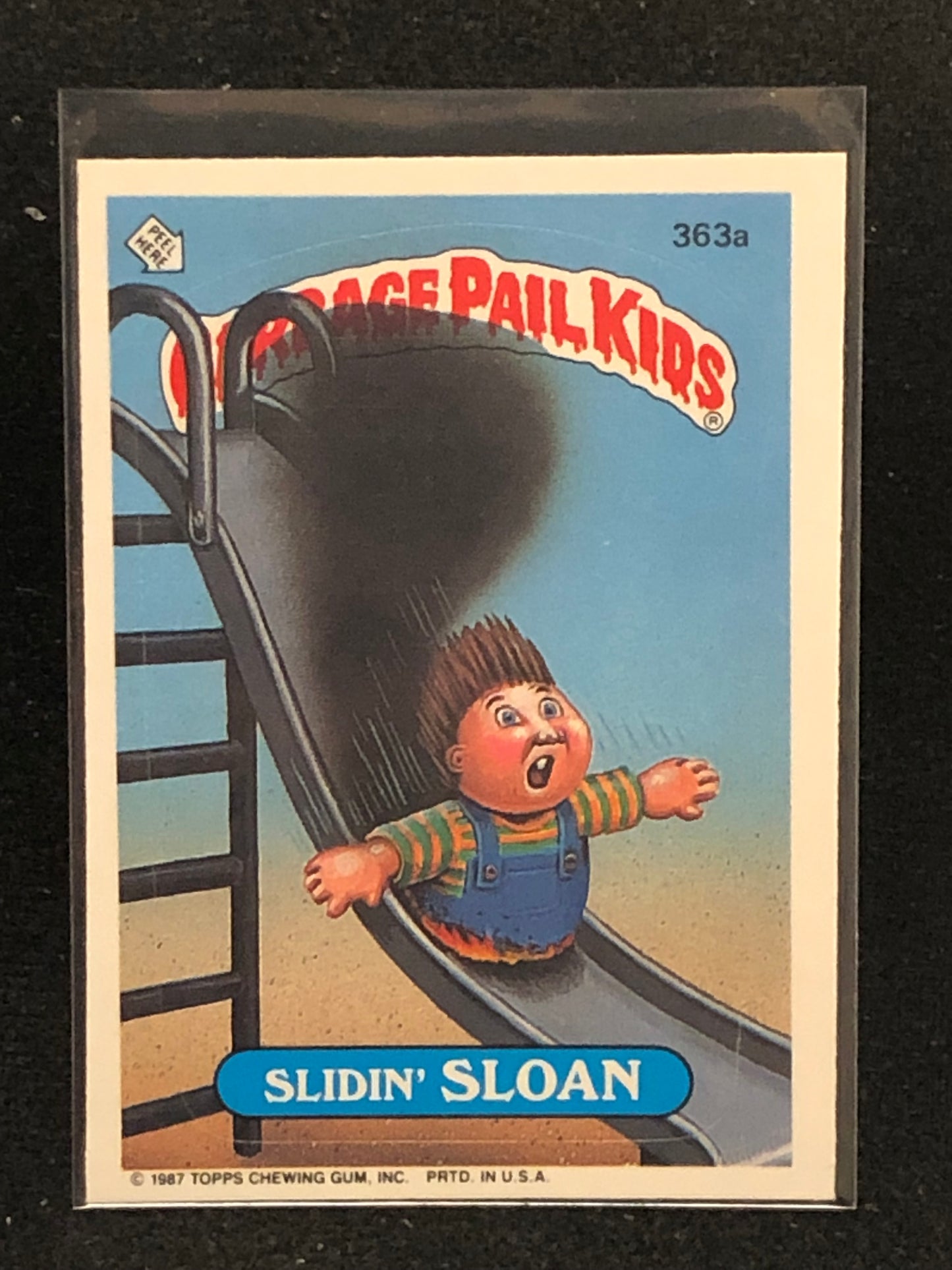 Garbage Pail Kids Original Series 9 (os9) 363a Slidin Sloan