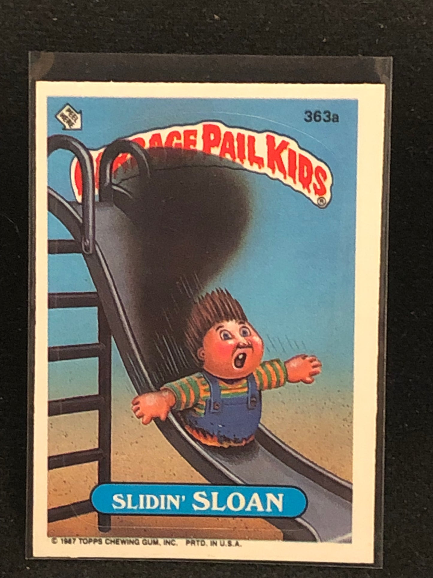 Garbage Pail Kids Original Series 9 (os9) 363a Slidin Sloan