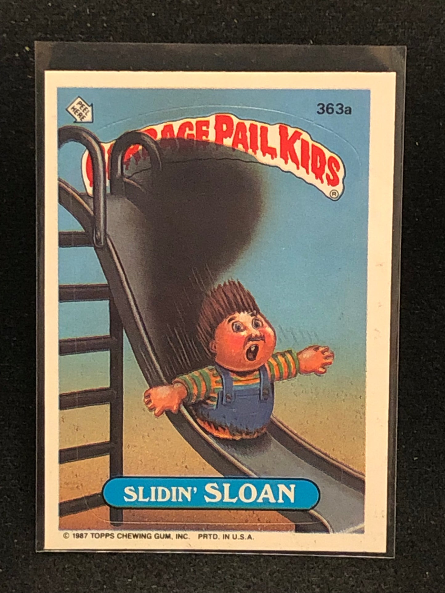 Garbage Pail Kids Original Series 9 (os9) 363a Slidin Sloan