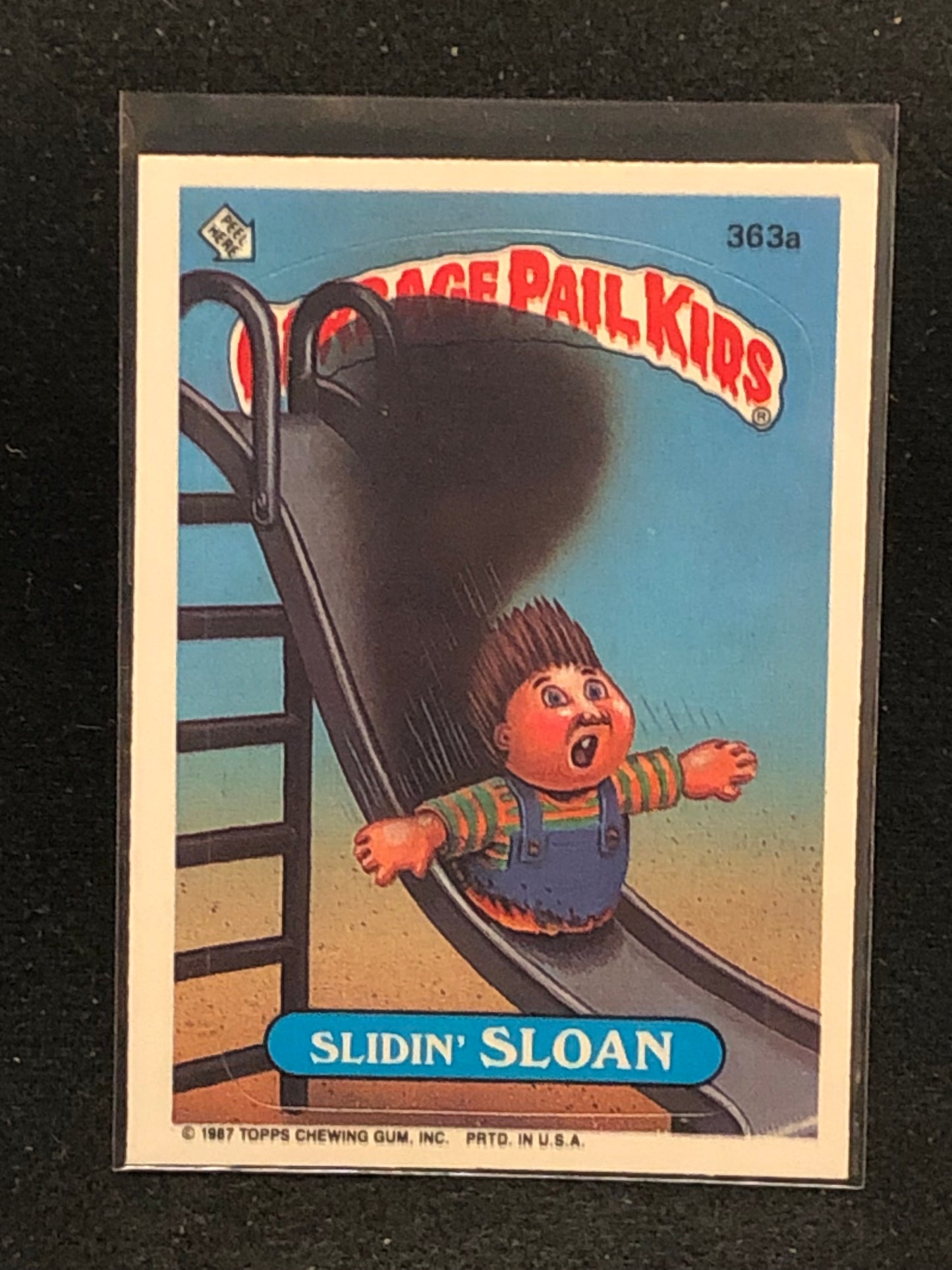 Garbage Pail Kids Original Series 9 (os9) 363a Slidin Sloan