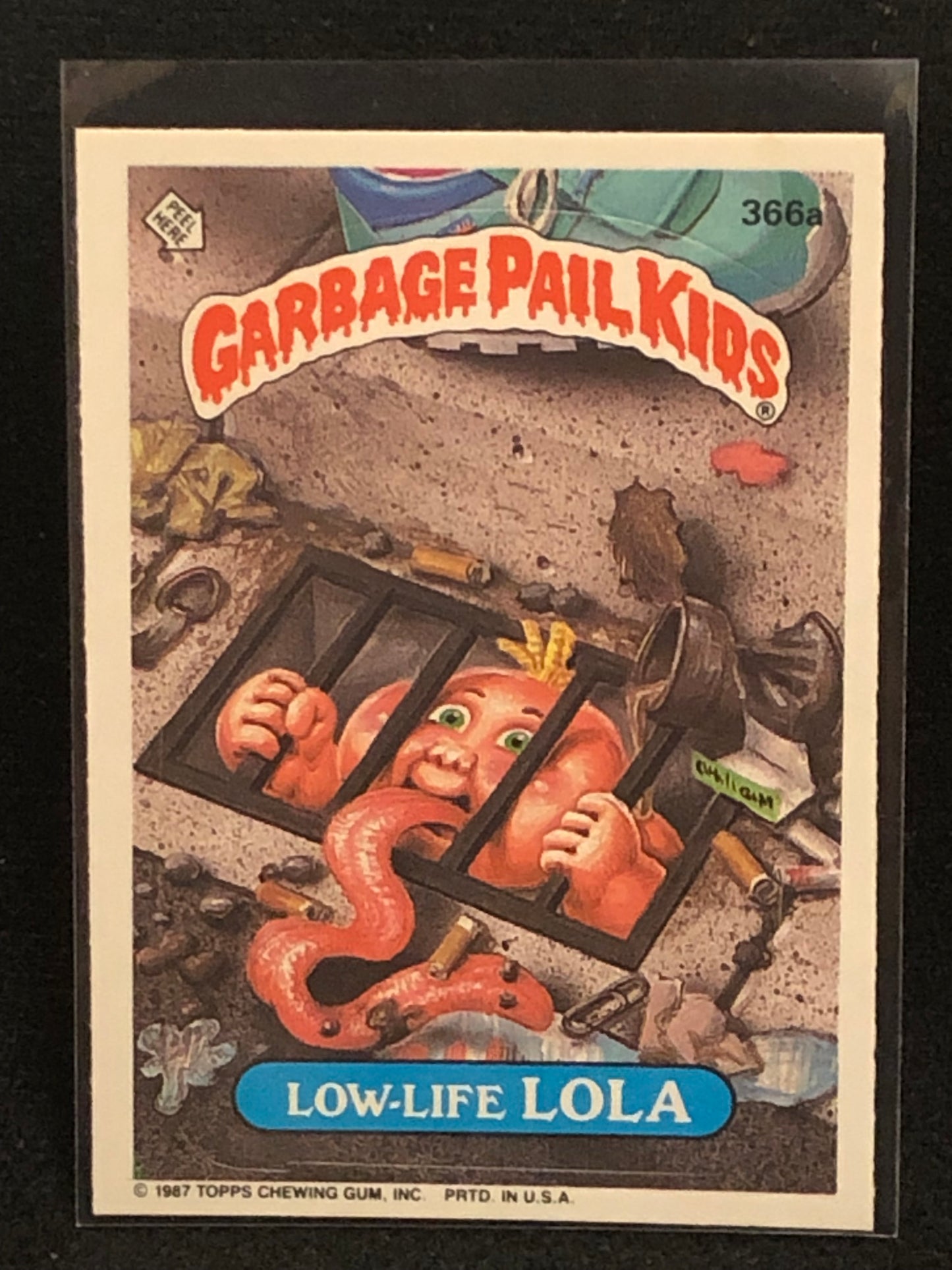 Garbage Pail Kids Original Series 9 (os9) 366a Low Life Lola