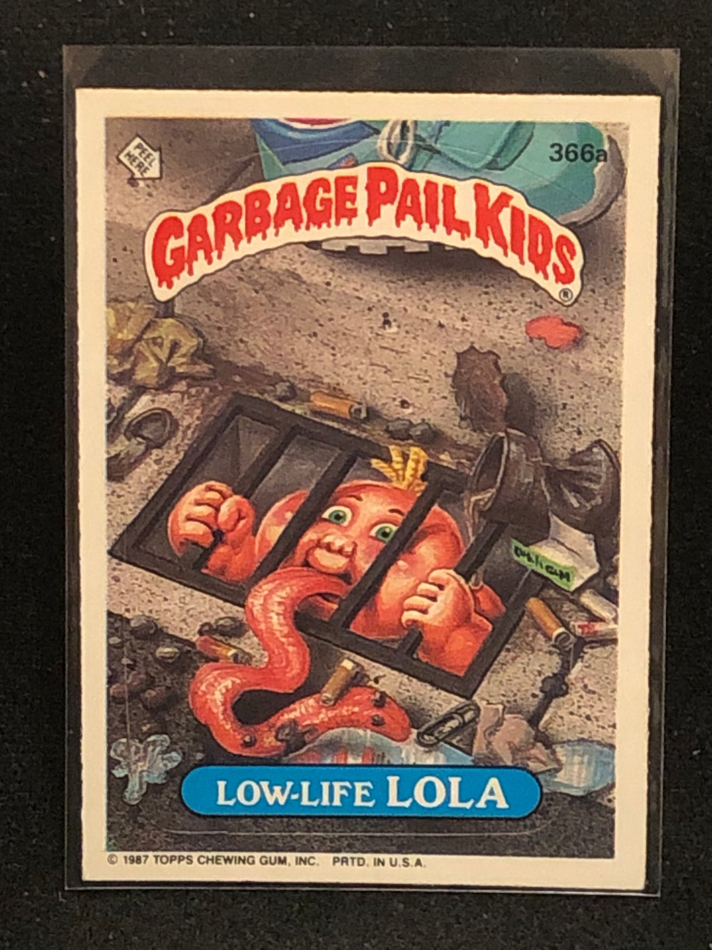 Garbage Pail Kids Original Series 9 (os9) 366a Low Life Lola