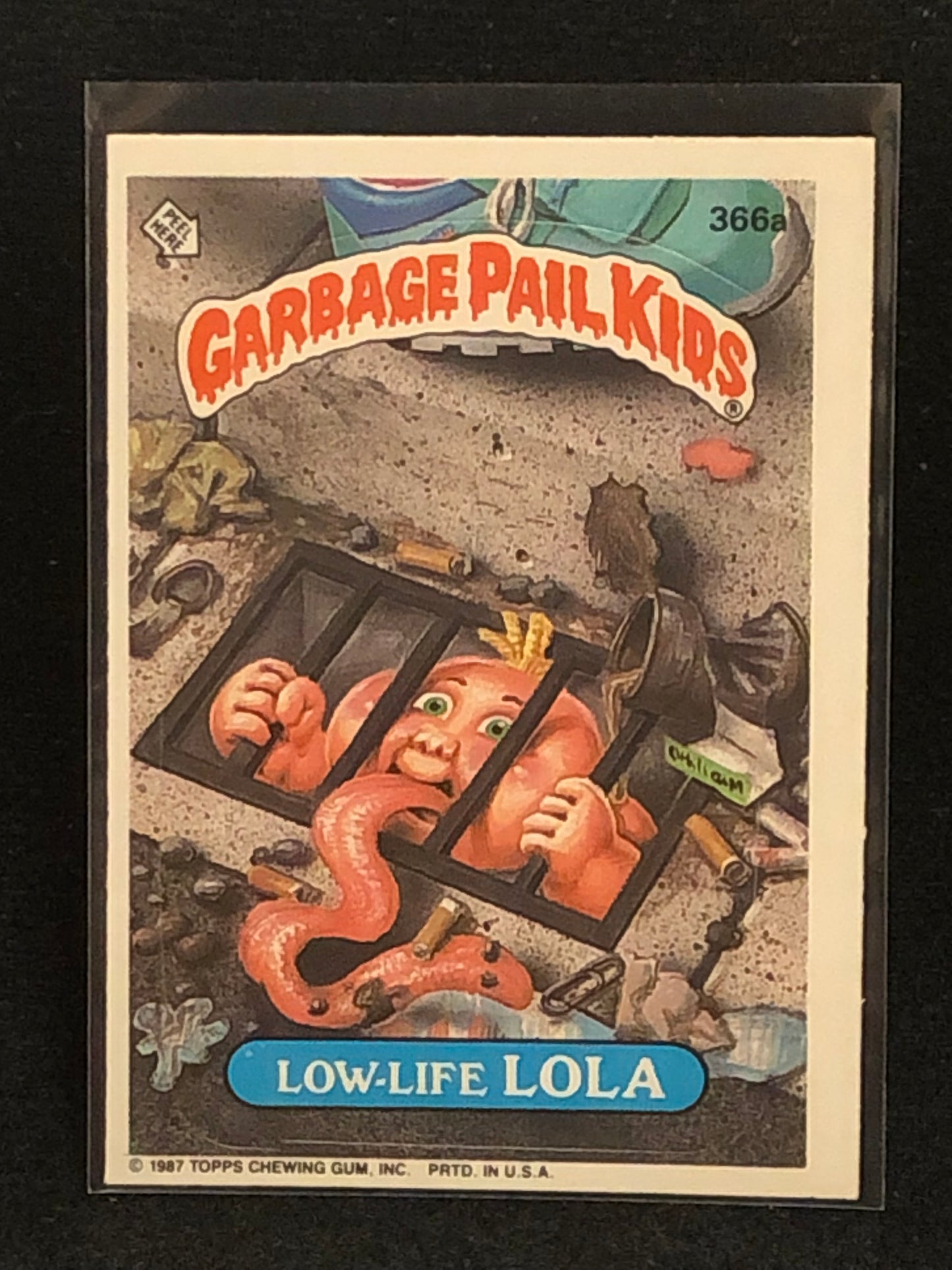 Garbage Pail Kids Original Series 9 (os9) 366a Low Life Lola