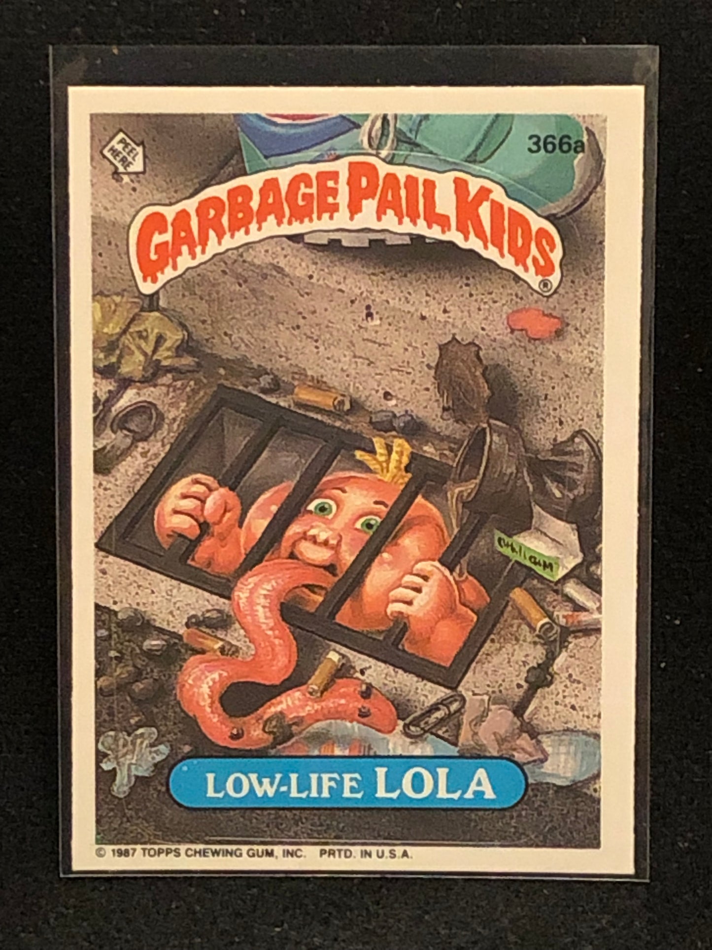 Garbage Pail Kids Original Series 9 (os9) 366a Low Life Lola