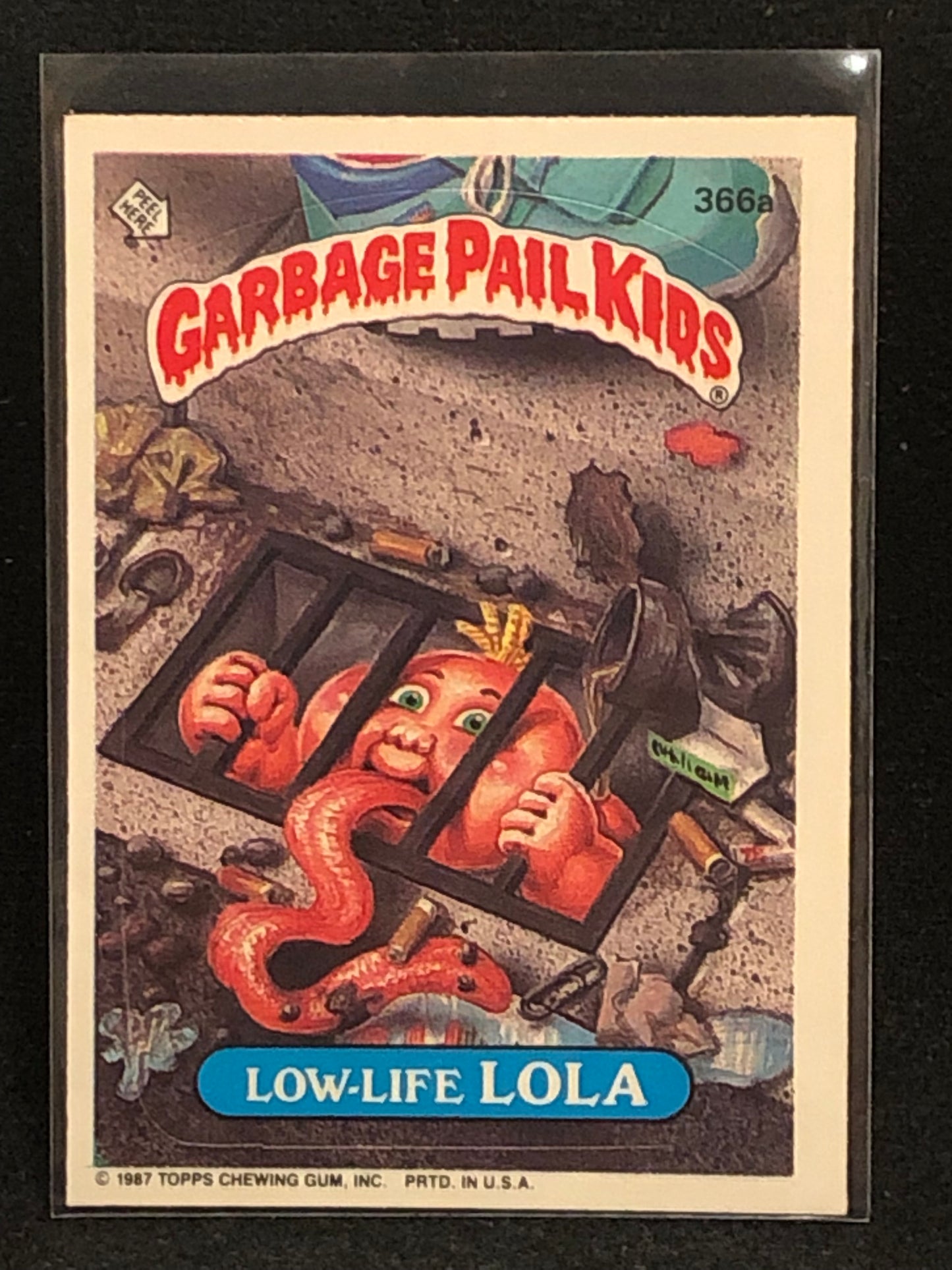 Garbage Pail Kids Original Series 9 (os9) 366a Low Life Lola