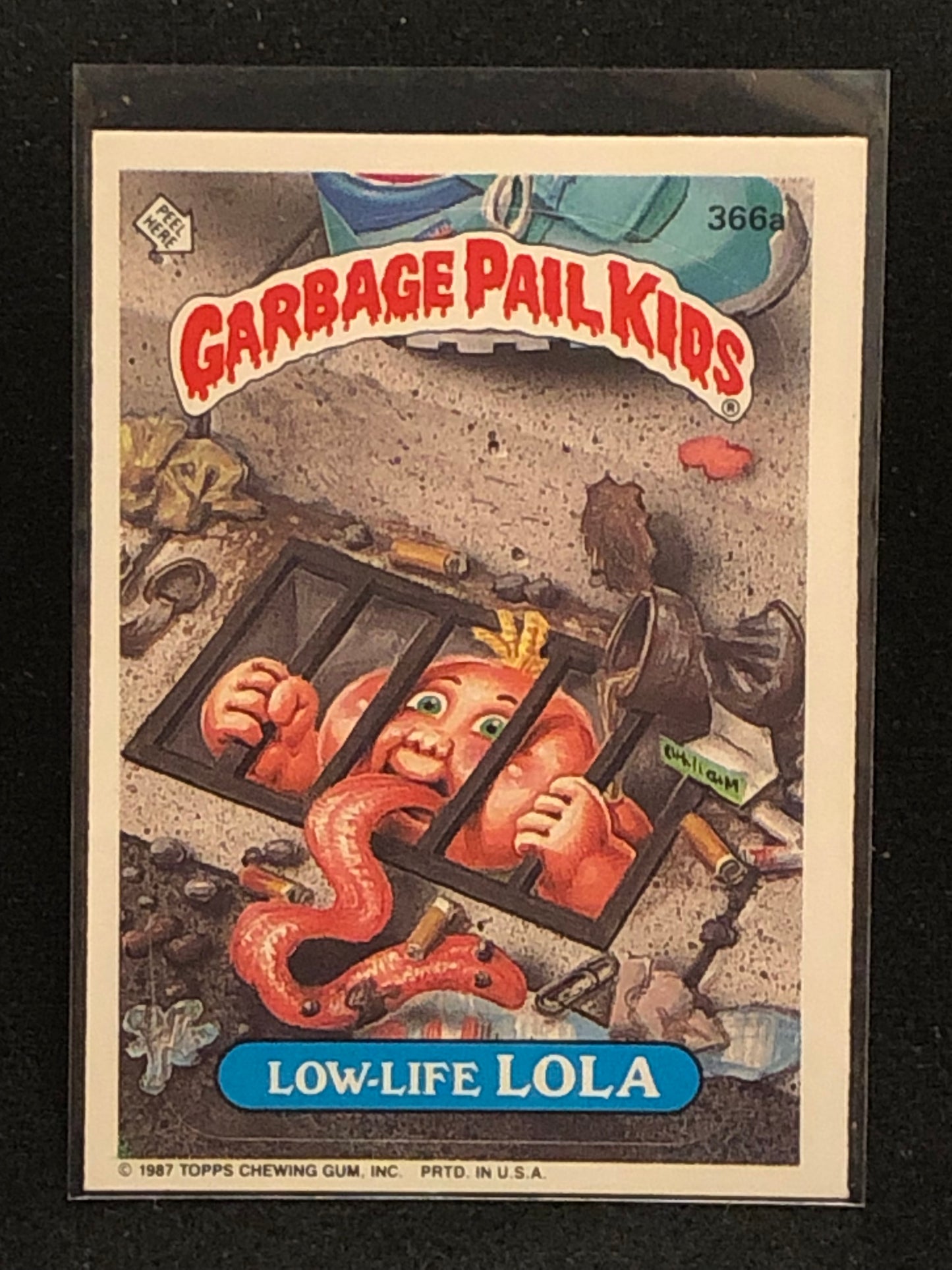 Garbage Pail Kids Original Series 9 (os9) 366a Low Life Lola