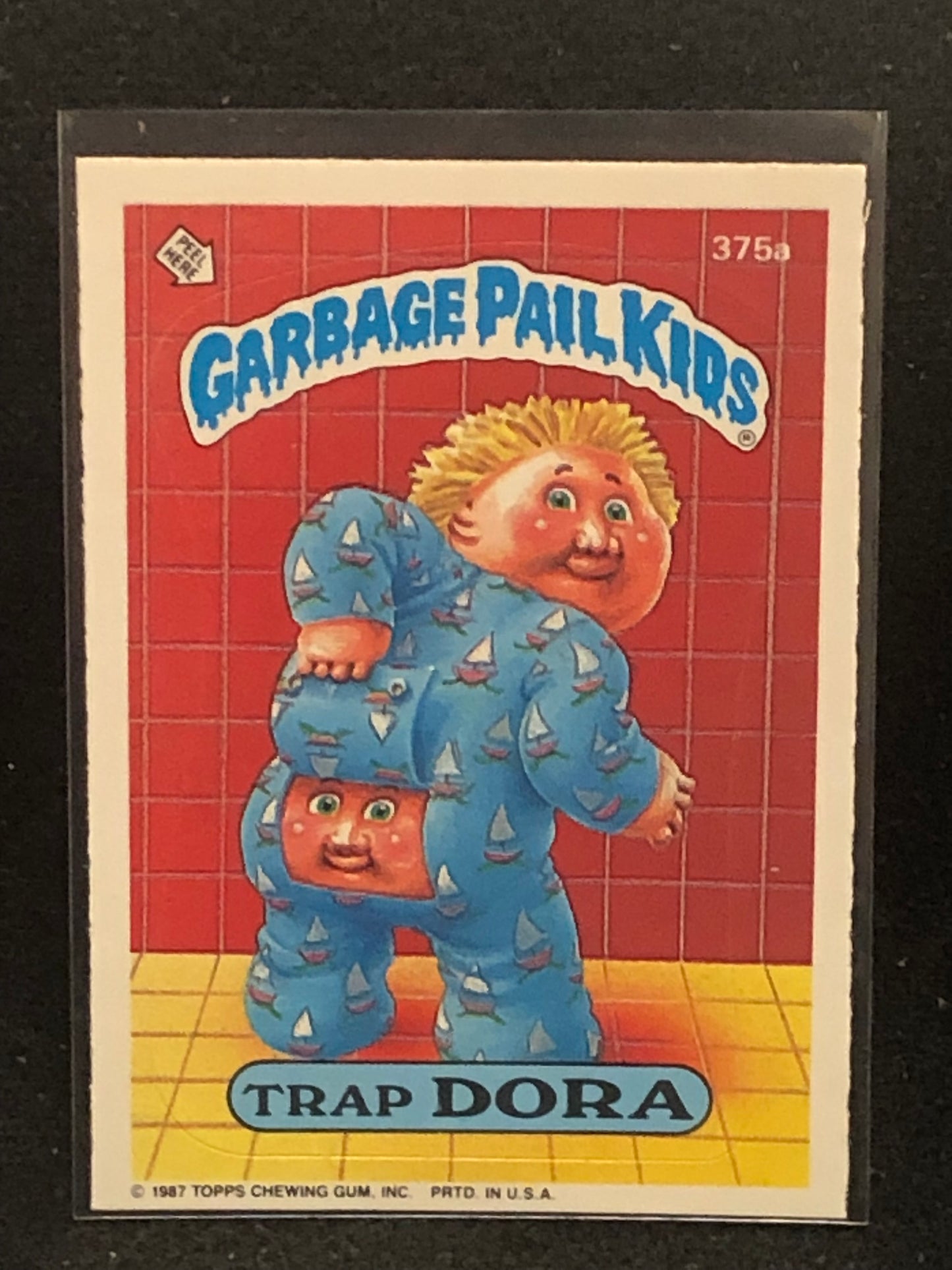 Garbage Pail Kids Original Series 9 (os9) 375a Trap Dora