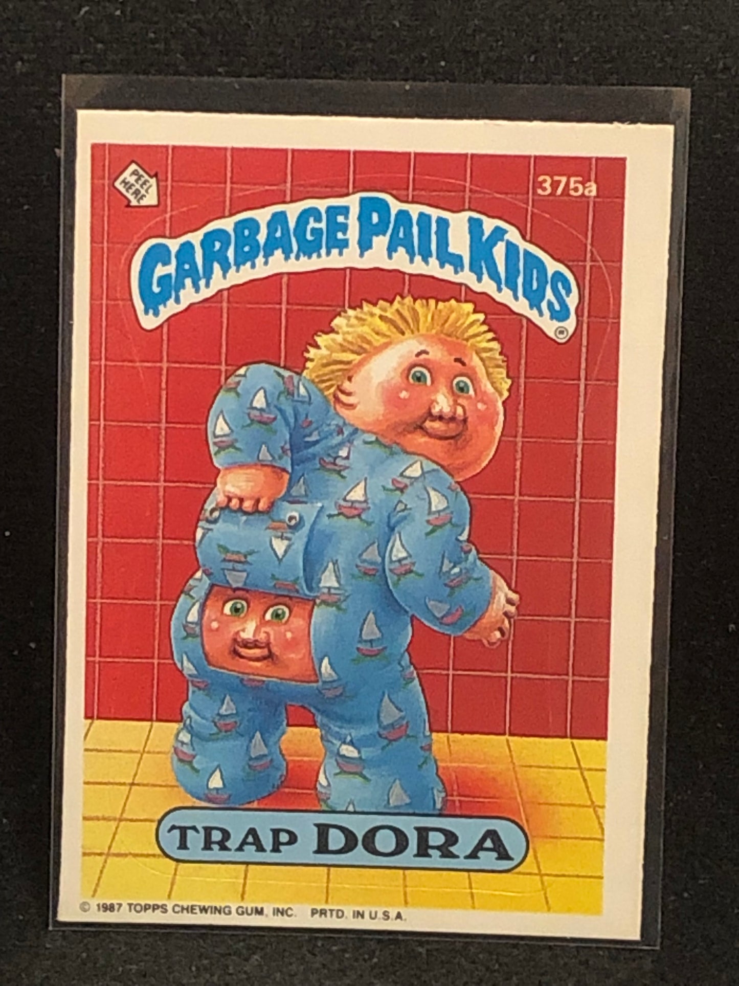 Garbage Pail Kids Original Series 9 (os9) 375a Trap Dora