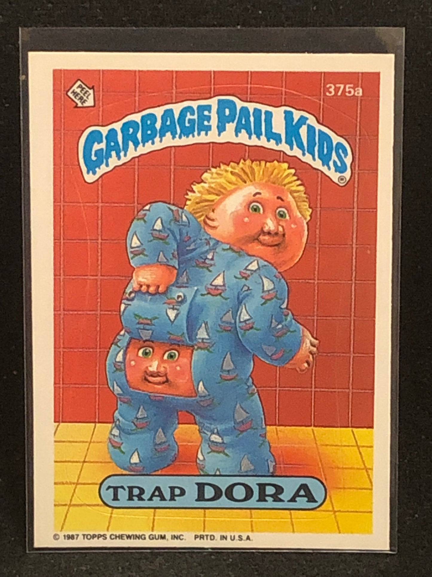 Garbage Pail Kids Original Series 9 (os9) 375a Trap Dora