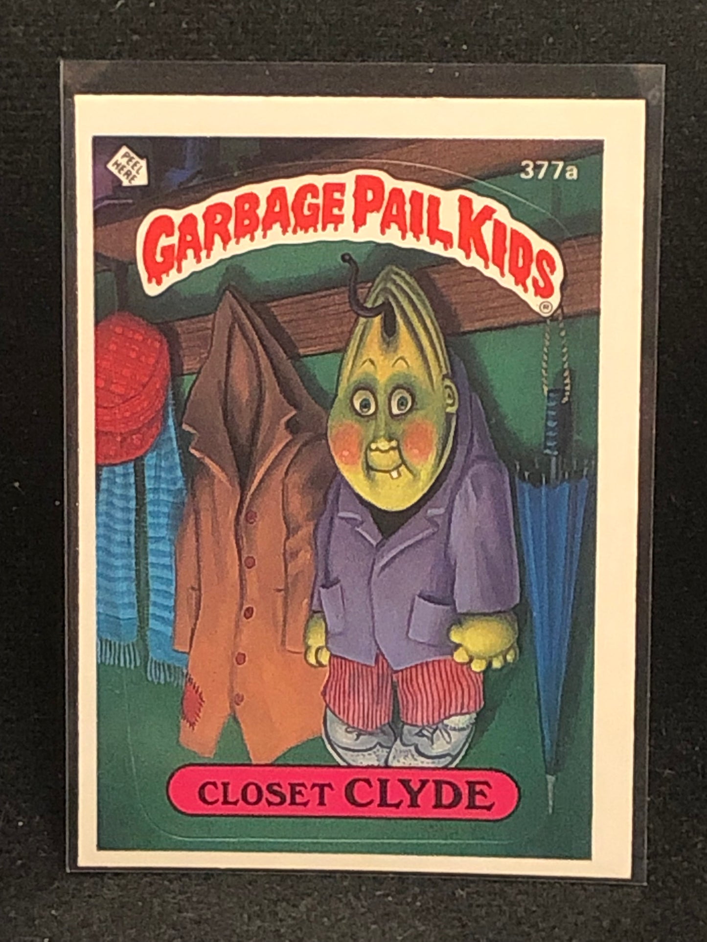 Garbage Pail Kids Original Series 9 (os9) 377a Closet Clyde