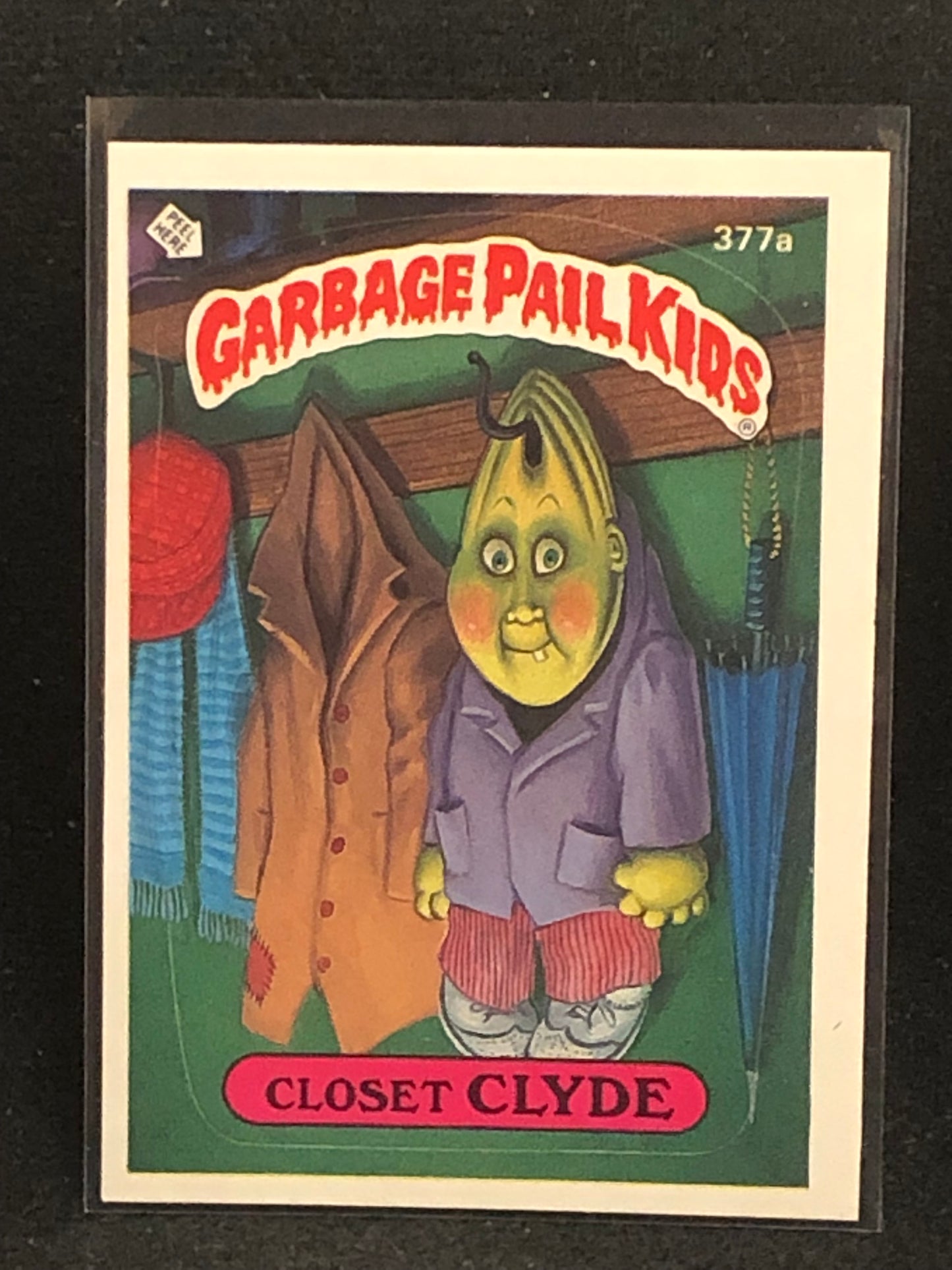 Garbage Pail Kids Original Series 9 (os9) 377a Closet Clyde