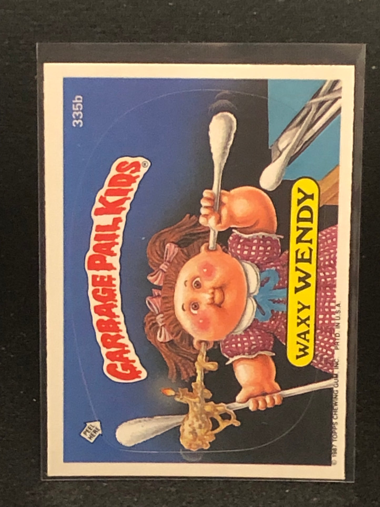 Garbage Pail Kids Original Series 9 (os9) 335b Waxy Wendy