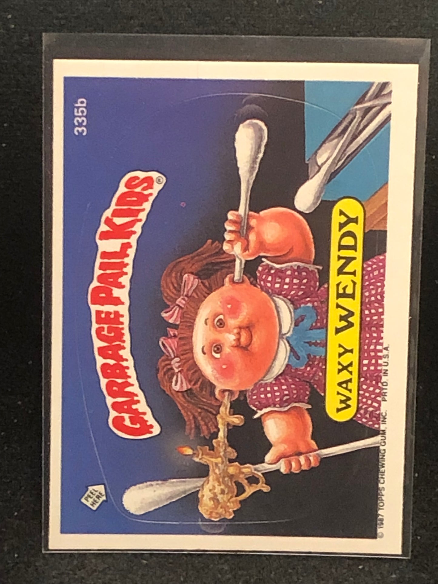 Garbage Pail Kids Original Series 9 (os9) 335b Waxy Wendy