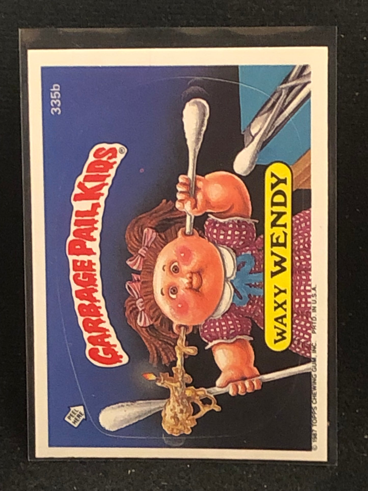 Garbage Pail Kids Original Series 9 (os9) 335b Waxy Wendy