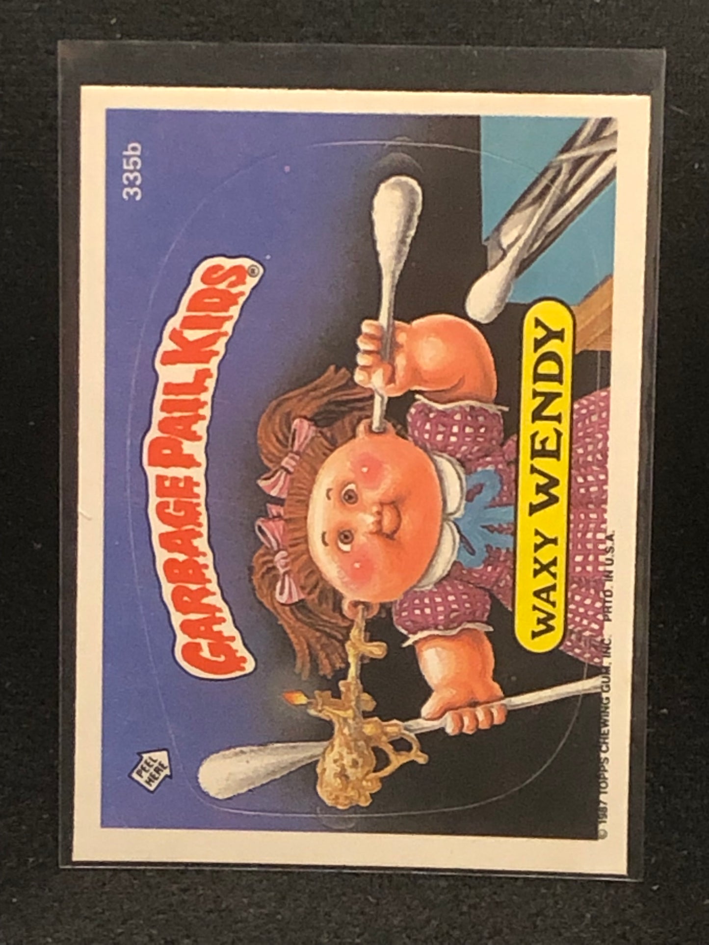 Garbage Pail Kids Original Series 9 (os9) 335b Waxy Wendy