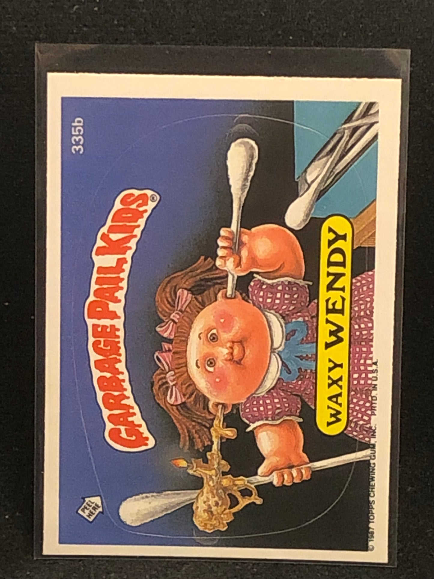 Garbage Pail Kids Original Series 9 (os9) 335b Waxy Wendy