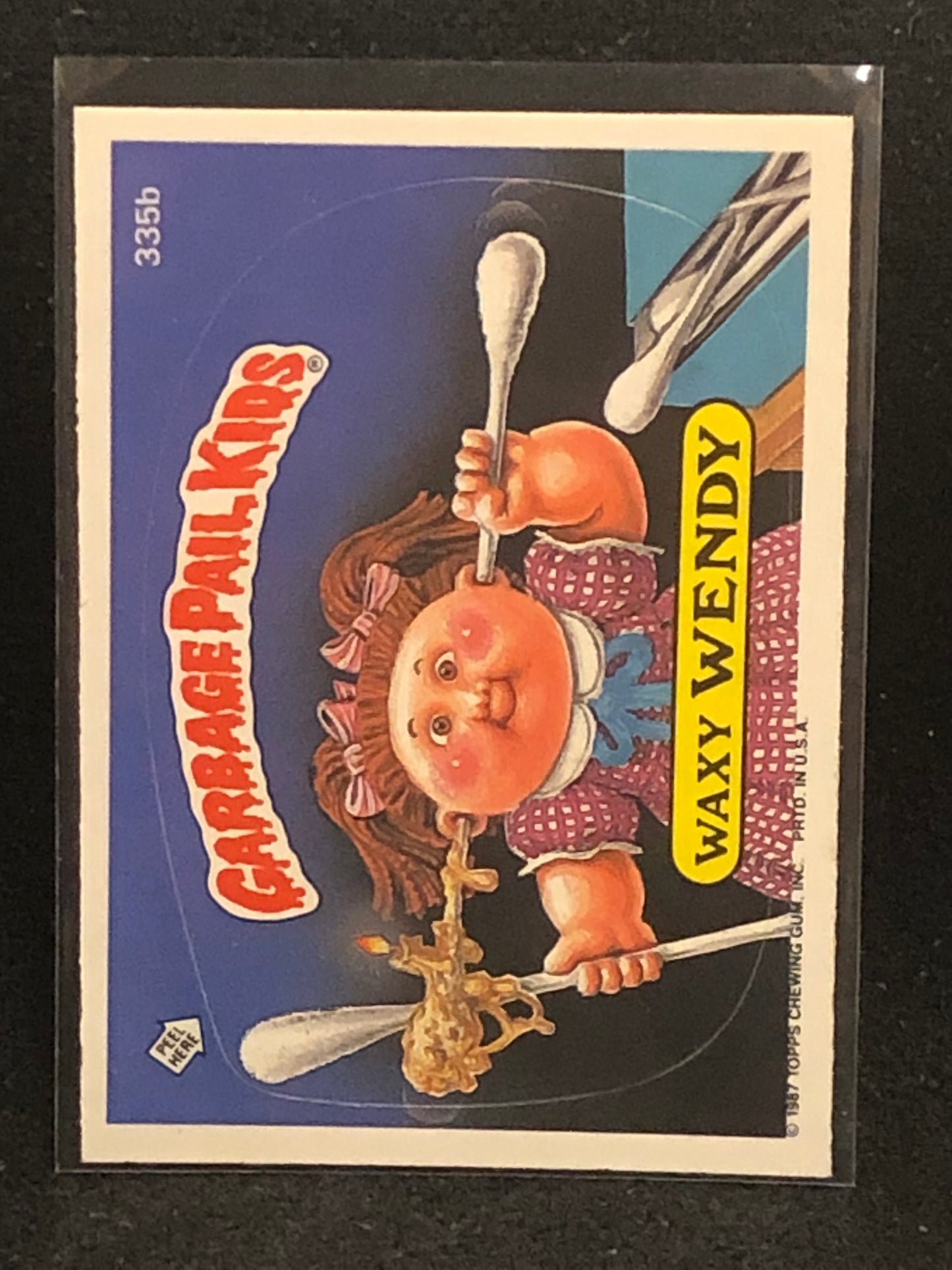 Garbage Pail Kids Original Series 9 (os9) 335b Waxy Wendy