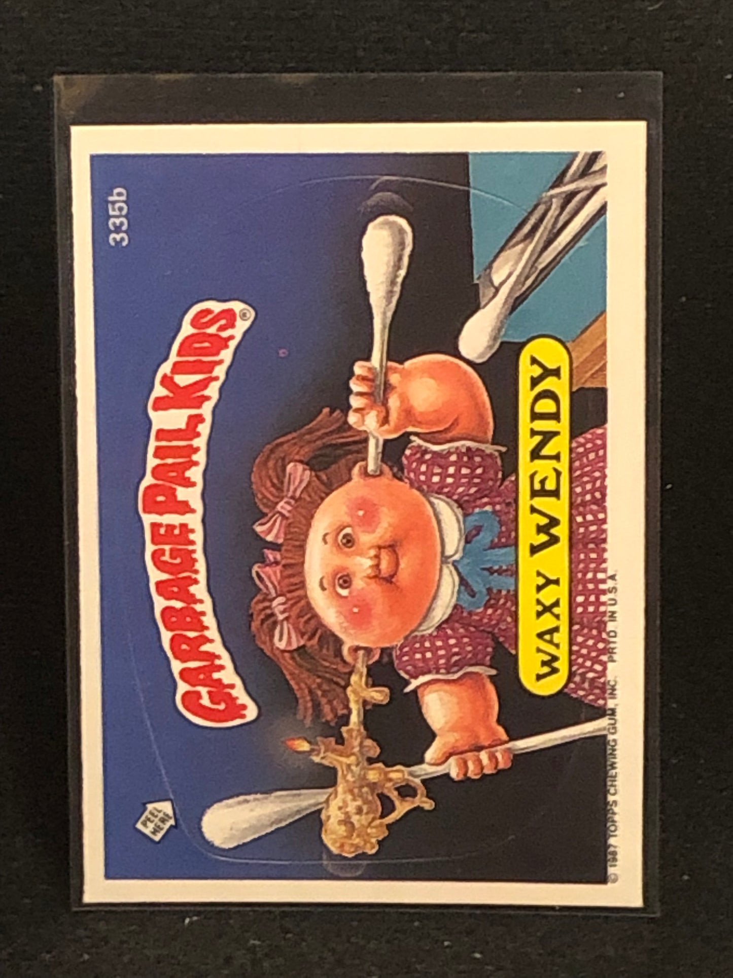 Garbage Pail Kids Original Series 9 (os9) 335b Waxy Wendy