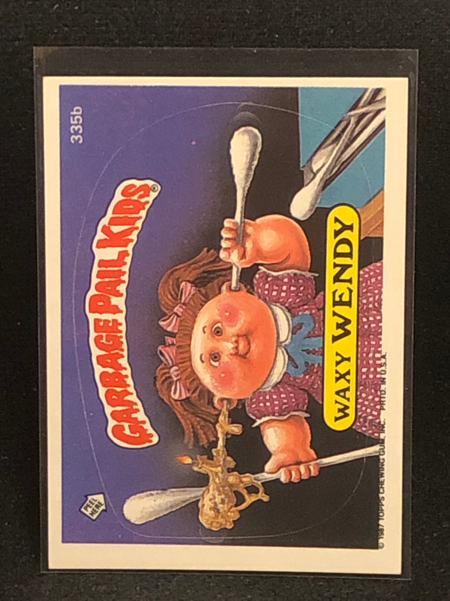 Garbage Pail Kids Original Series 9 (os9) 335b Waxy Wendy