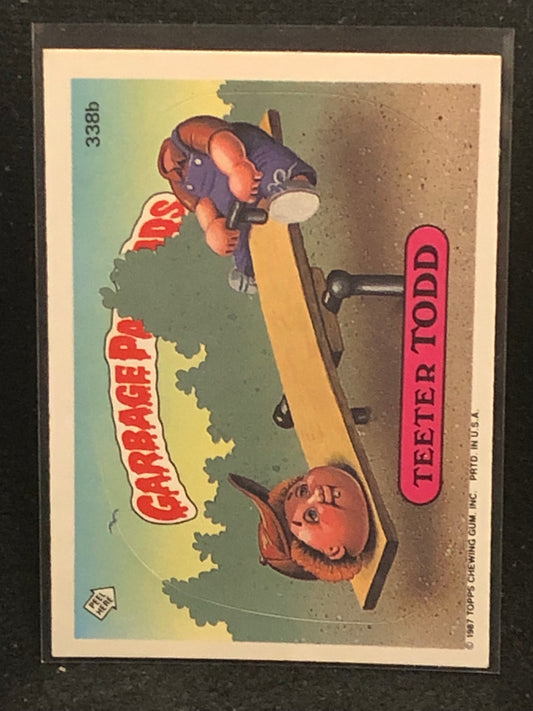 Garbage Pail Kids Original Series 9 (os9) 338b Teeter Todd