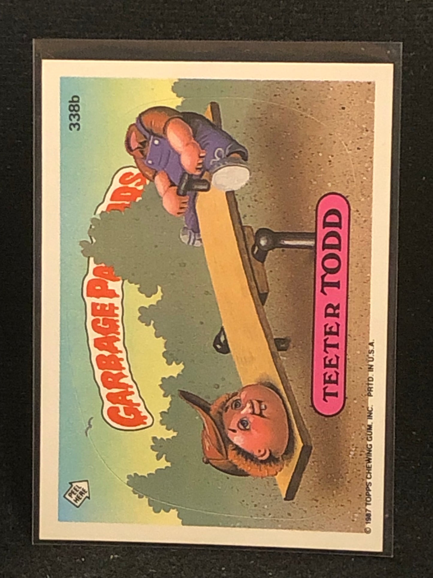 Garbage Pail Kids Original Series 9 (os9) 338b Teeter Todd