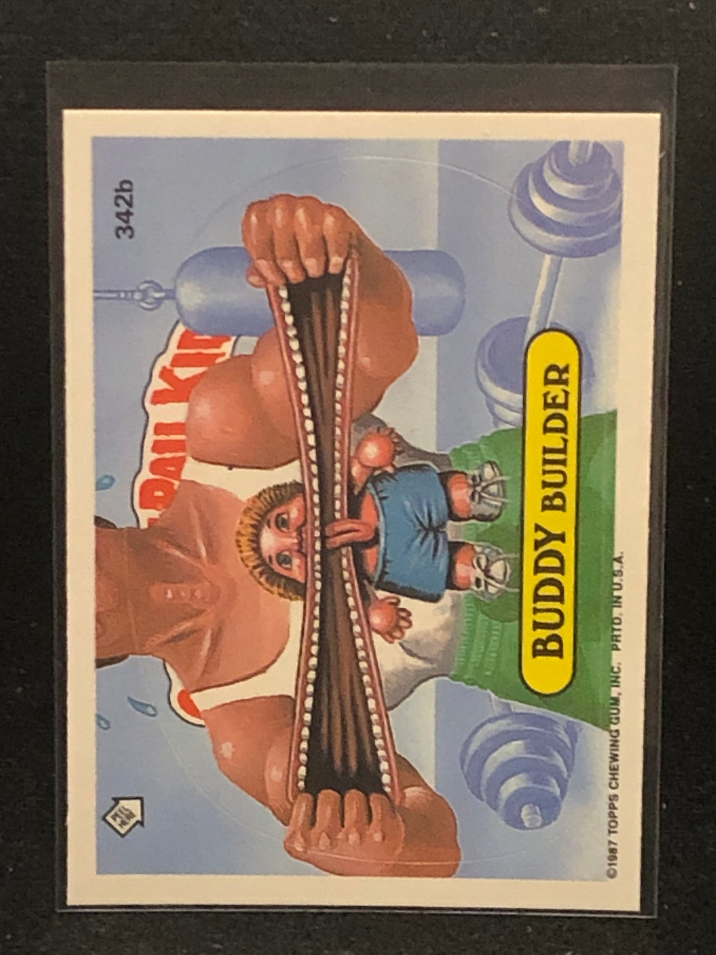 Garbage Pail Kids Original Series 9 (os9) 342b Buddy Builder