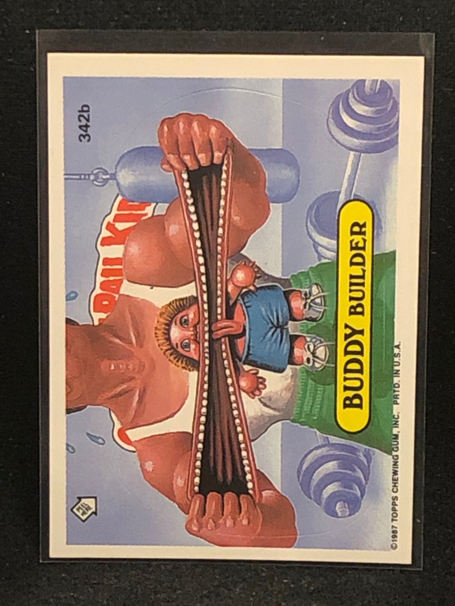 Garbage Pail Kids Original Series 9 (os9) 342b Buddy Builder
