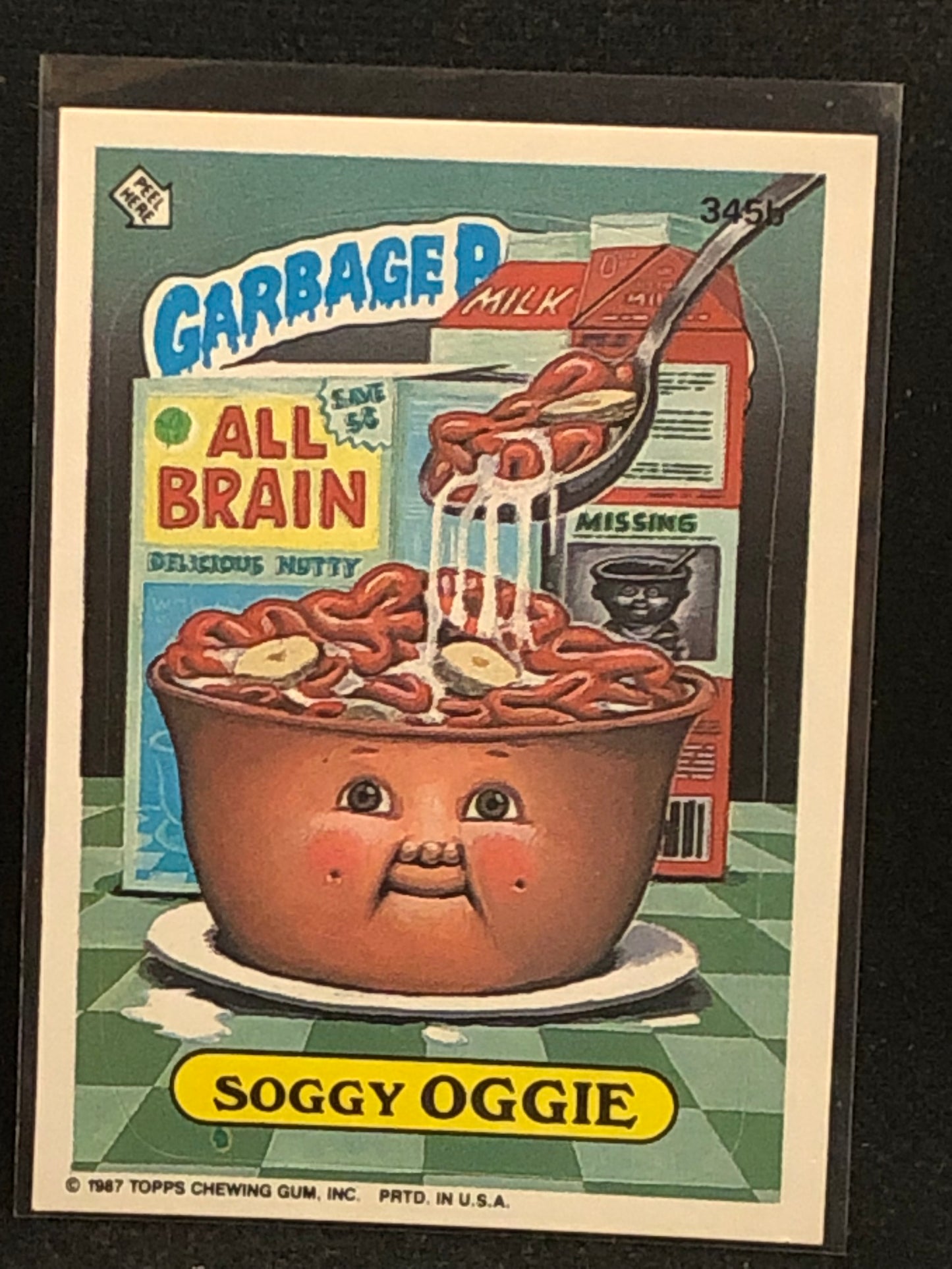 Garbage Pail Kids Original Series 9 (os9) 345b Soggy Oggie