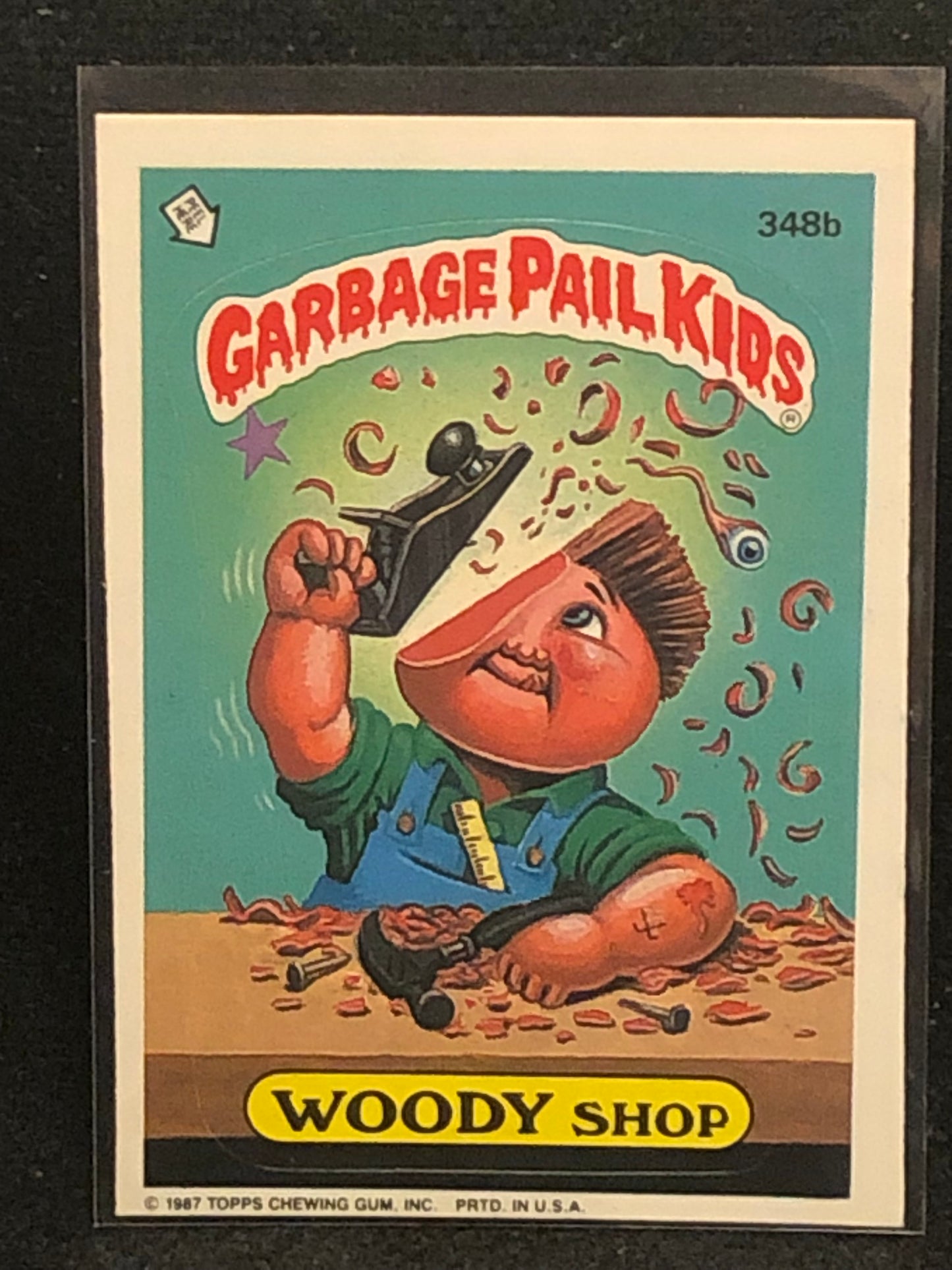 Garbage Pail Kids Original Series 9 (os9) 348b Woody Shop