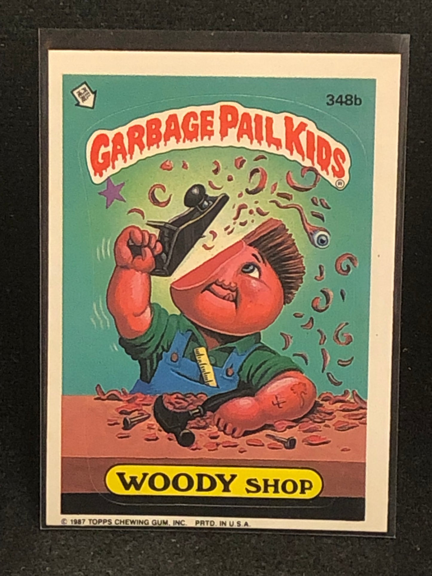 Garbage Pail Kids Original Series 9 (os9) 348b Woody Shop