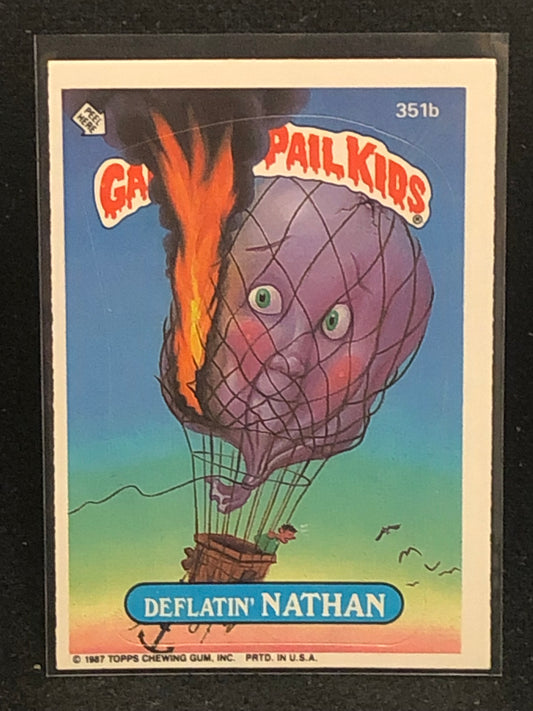 Garbage Pail Kids Original Series 9 (os9) 351b Deflatin Nathan