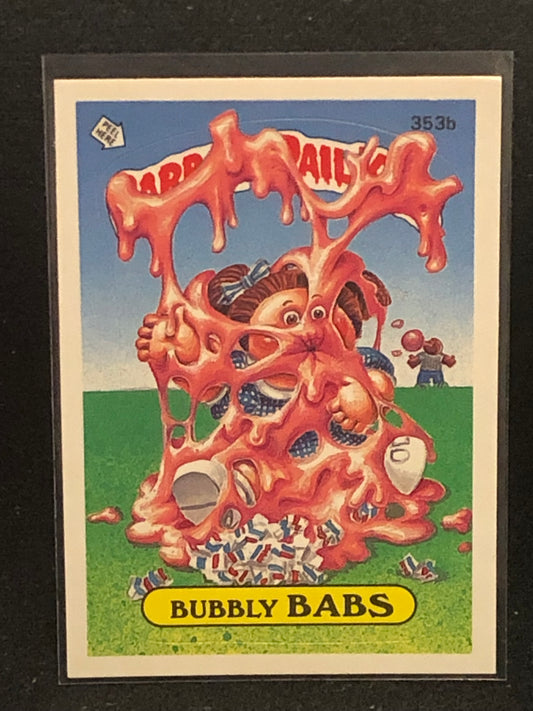 Garbage Pail Kids Original Series 9 (os9) 353b Bubbly Babs
