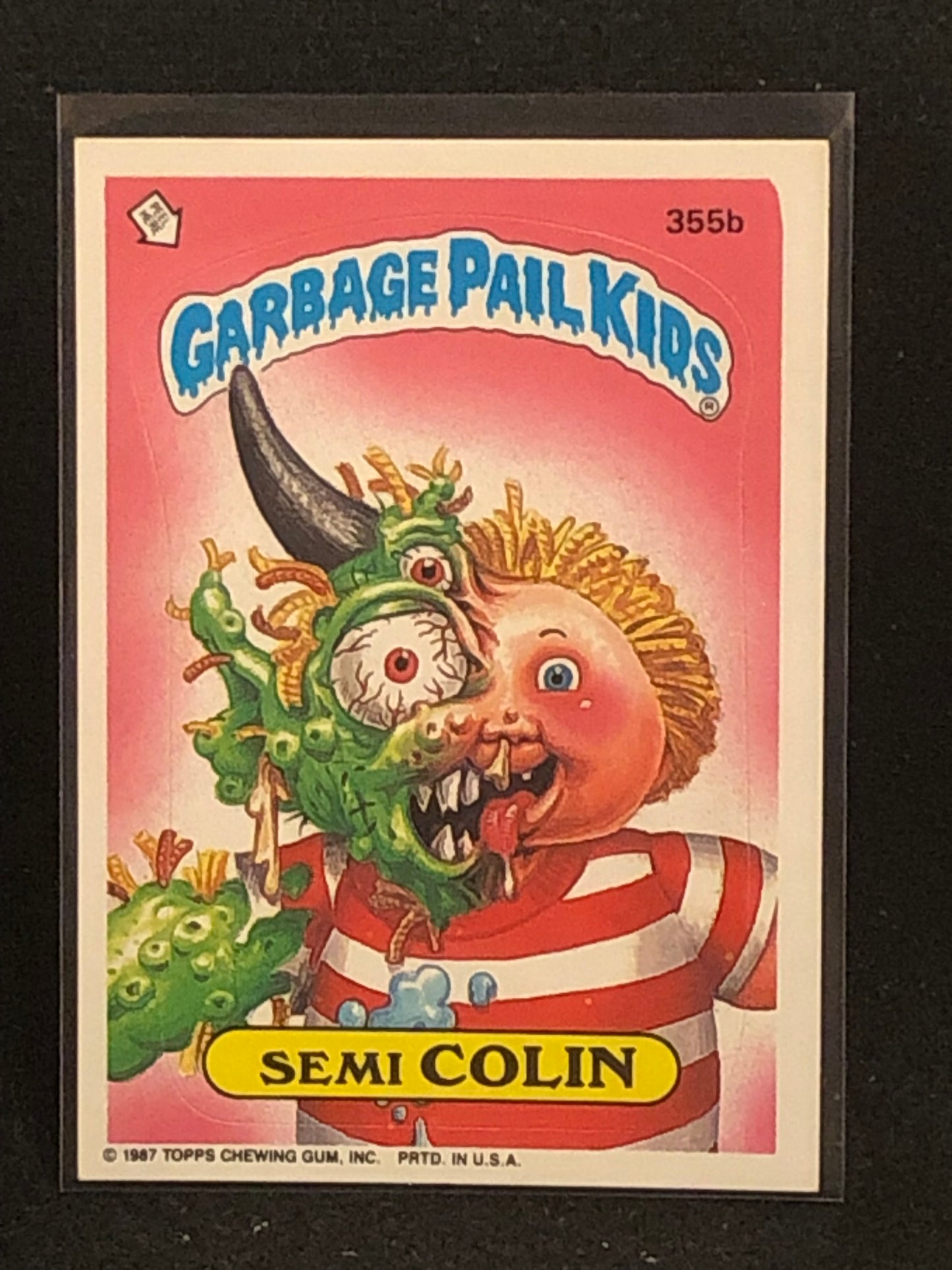 Garbage Pail Kids Original Series 9 (os9) 355b Semi Colin