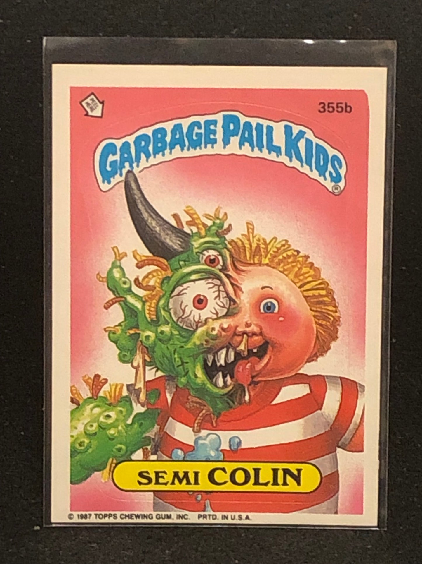 Garbage Pail Kids Original Series 9 (os9) 355b Semi Colin