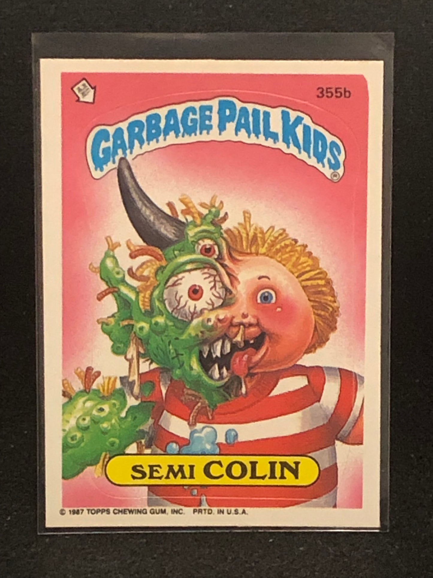 Garbage Pail Kids Original Series 9 (os9) 355b Semi Colin