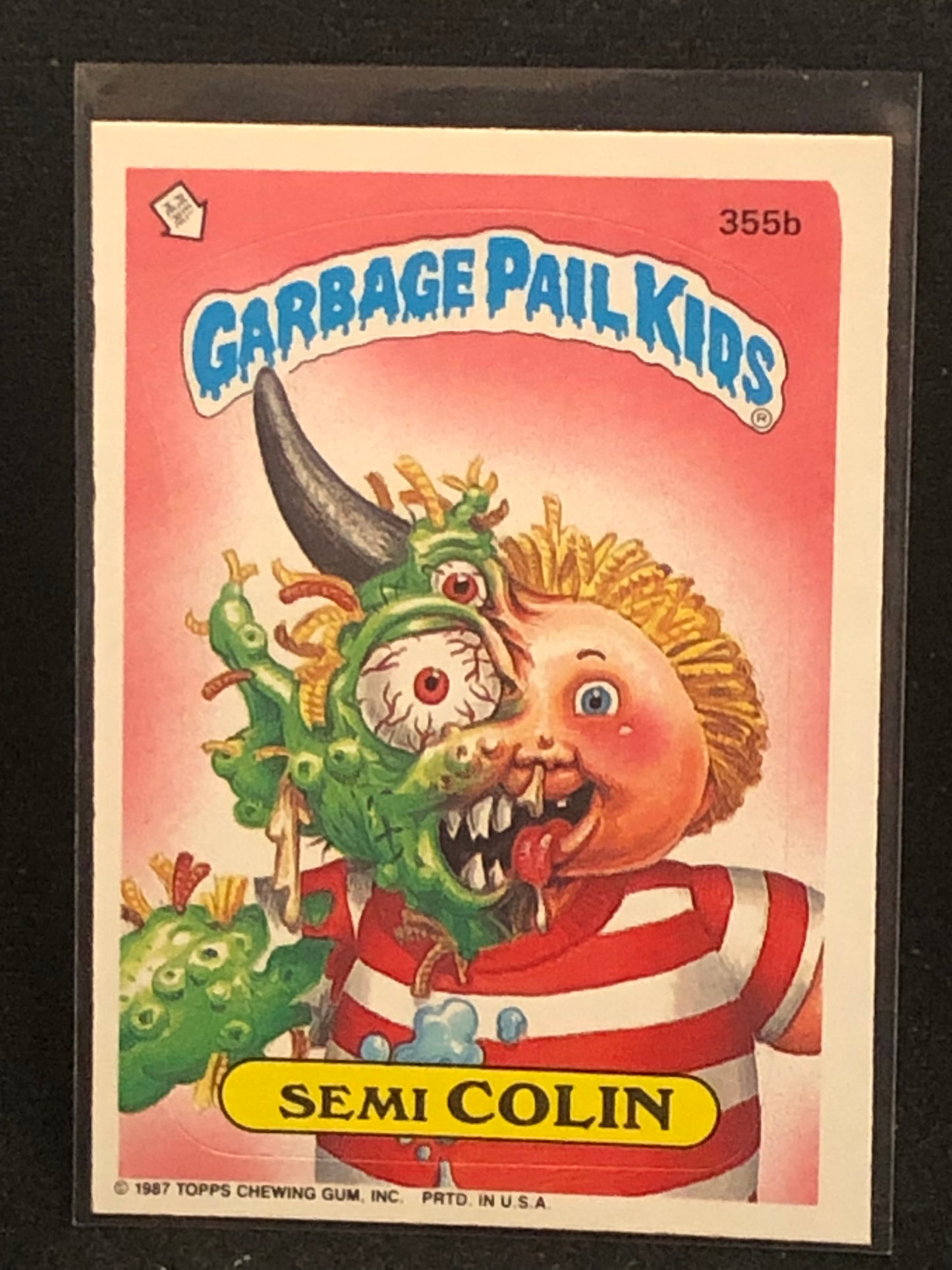 Garbage Pail Kids Original Series 9 (os9) 355b Semi Colin