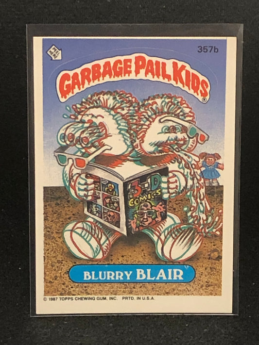 Garbage Pail Kids Original Series 9 (os9) 357b Blurry Blair