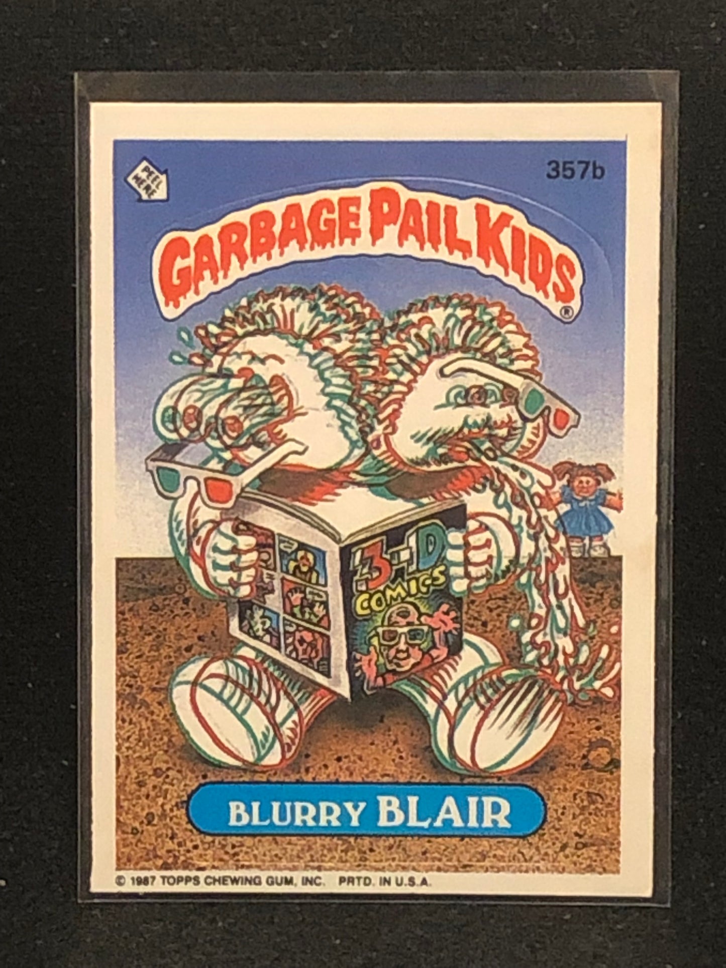 Garbage Pail Kids Original Series 9 (os9) 357b Blurry Blair