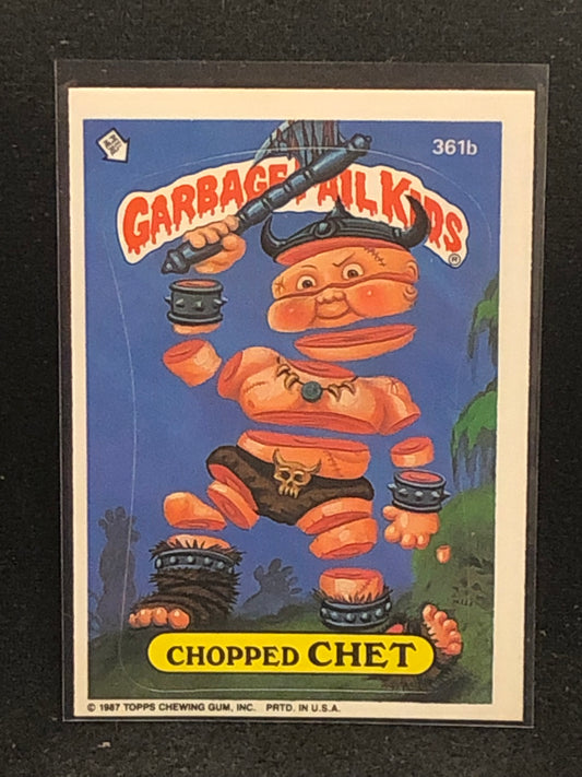 Garbage Pail Kids Original Series 9 (os9) 361b Chopped Chet