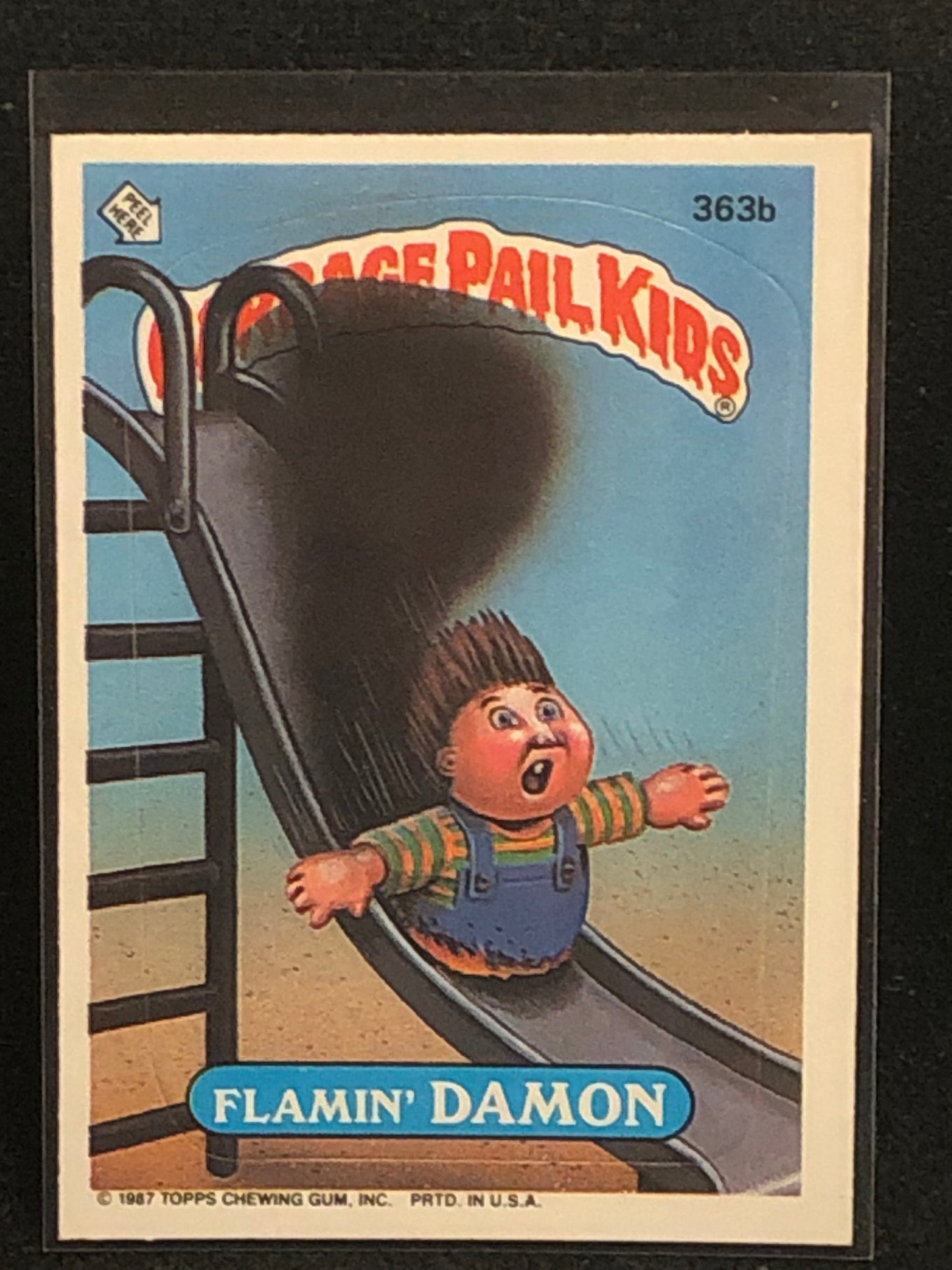 Garbage Pail Kids Original Series 9 (os9) 363b Flamin Damon