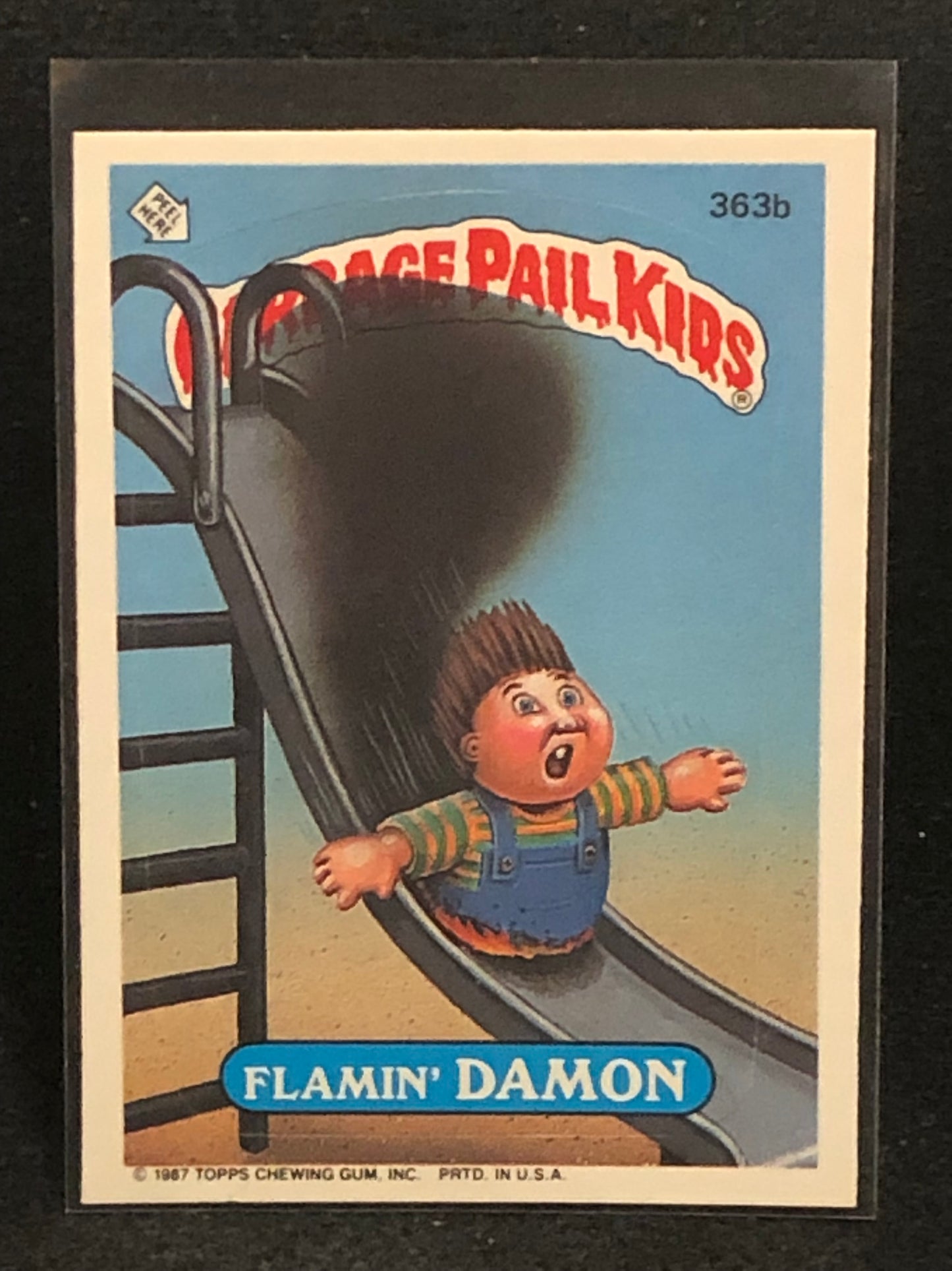 Garbage Pail Kids Original Series 9 (os9) 363b Flamin Damon