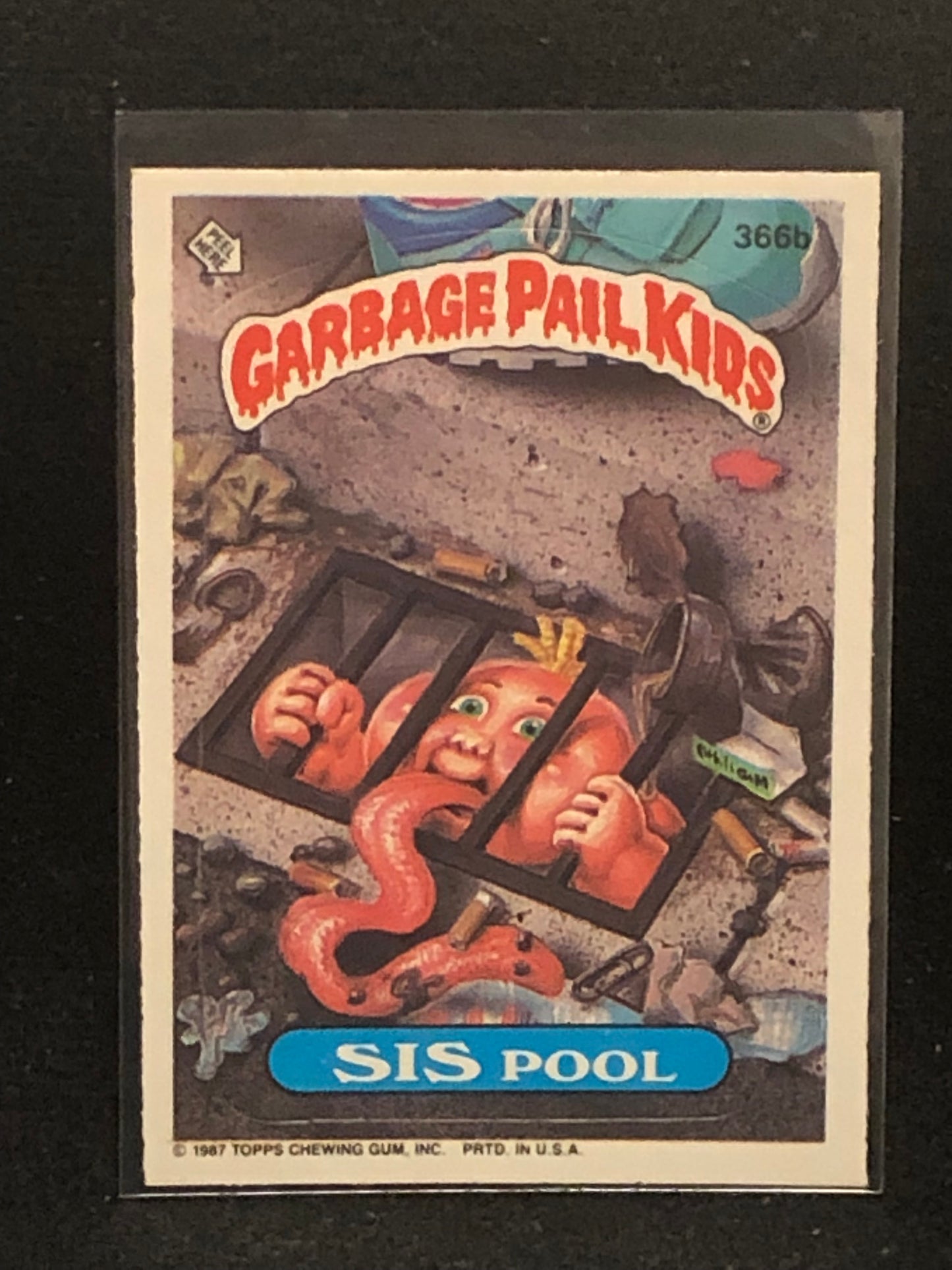 Garbage Pail Kids Original Series 9 (os9) 366b Sis Pool