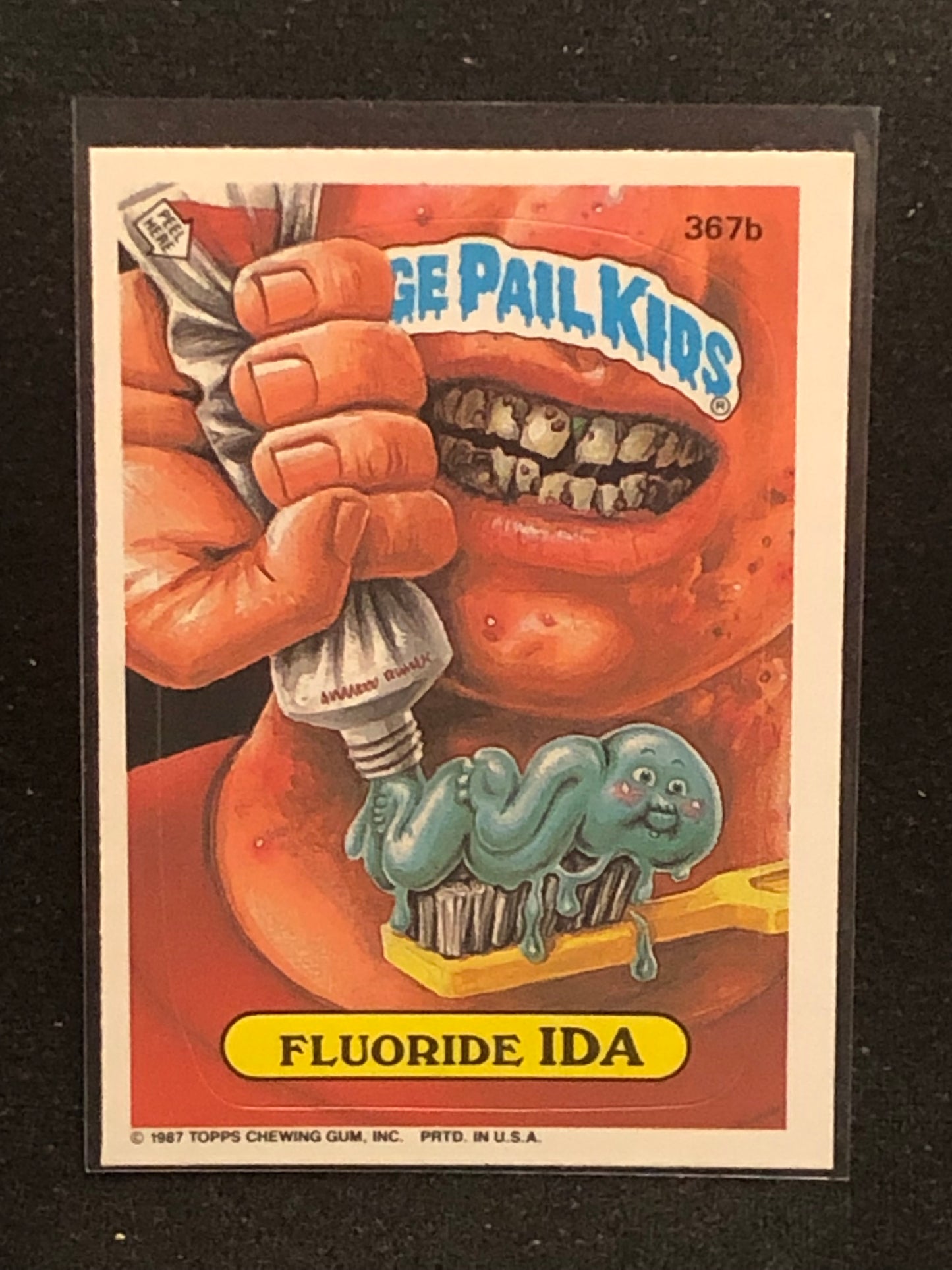 Garbage Pail Kids Original Series 9 (os9) 367b Fluoride Ida