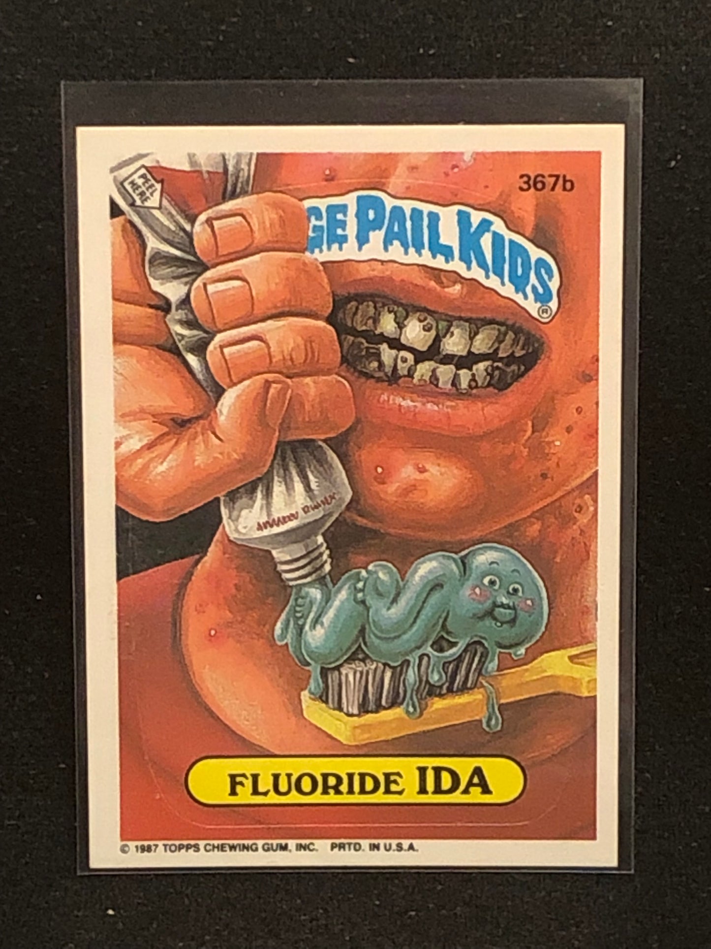 Garbage Pail Kids Original Series 9 (os9) 367b Fluoride Ida