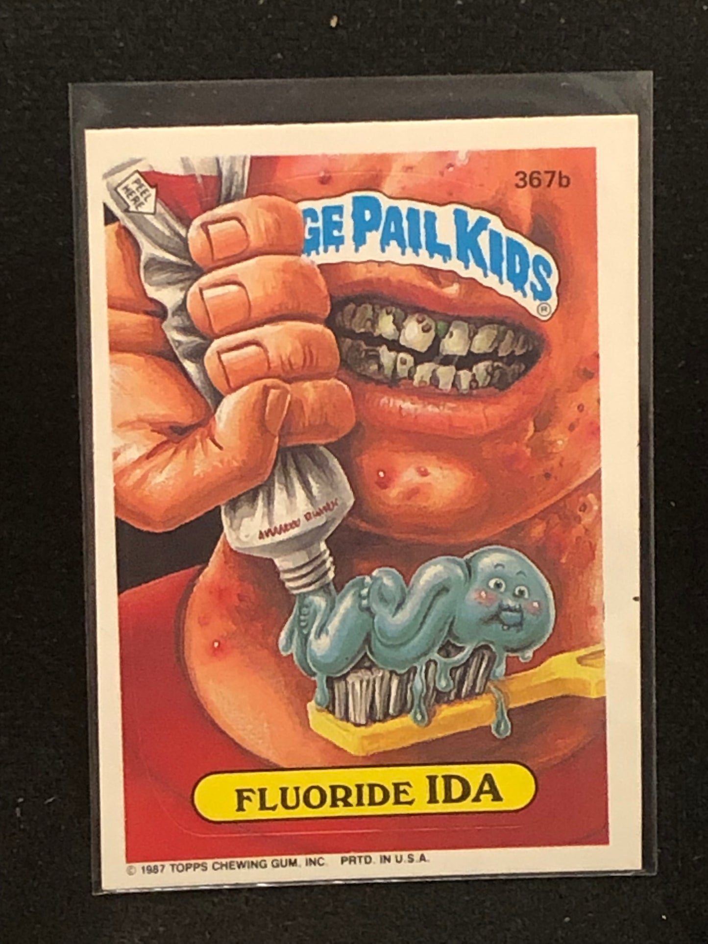 Garbage Pail Kids Original Series 9 (os9) 367b Fluoride Ida