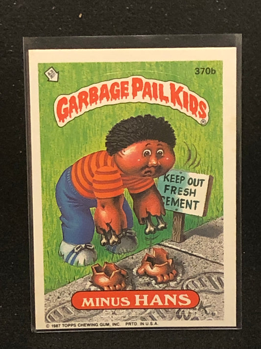 Garbage Pail Kids Original Series 9 (os9) 370b Minus Hans