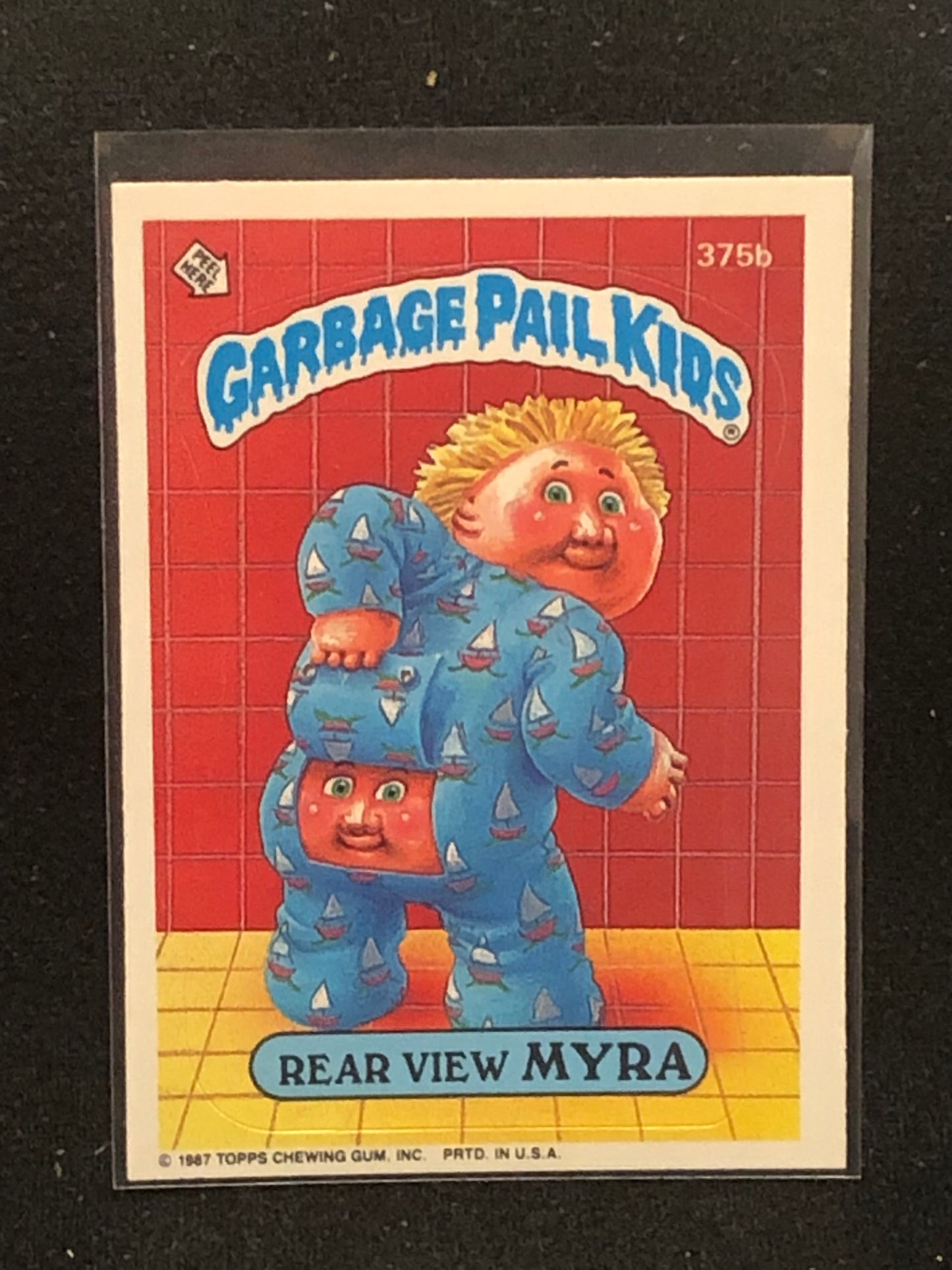 Garbage Pail Kids Original Series 9 (os9) 375b Rear View Myra